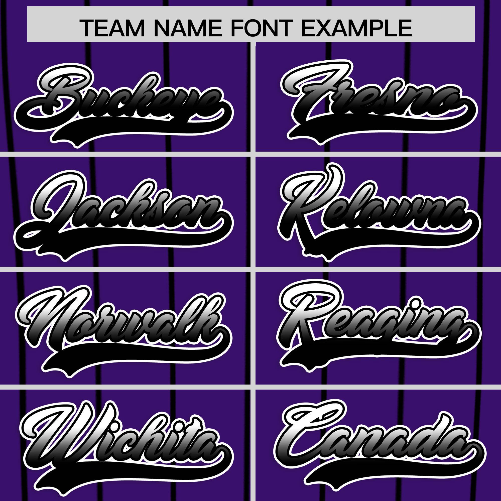 Custom Purple Denver City Silhouette Authentic Baseball Jersey| KXKSHOP