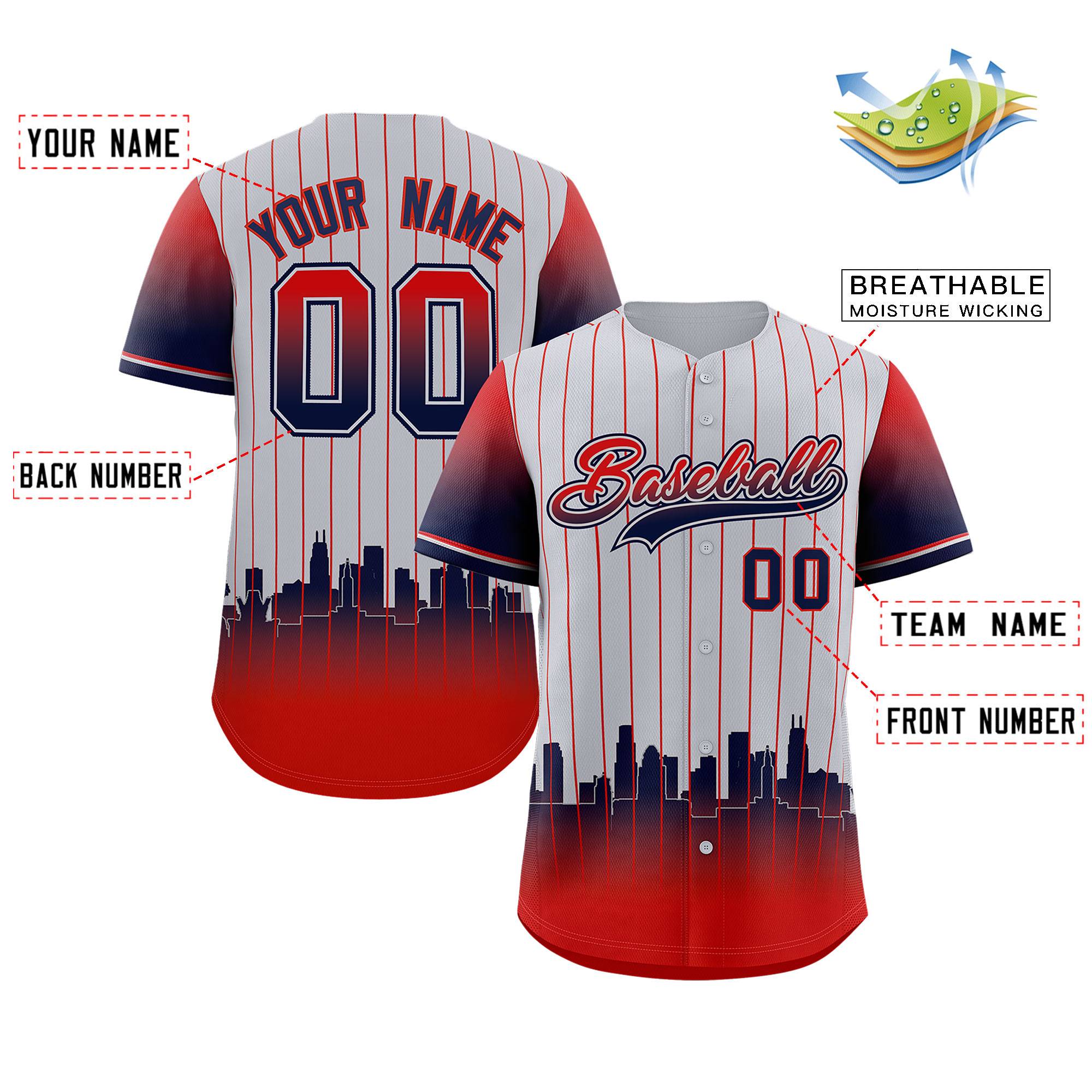 Custom Gray Los Angeles City Silhouette Authentic Baseball Jersey| KXKSHOP