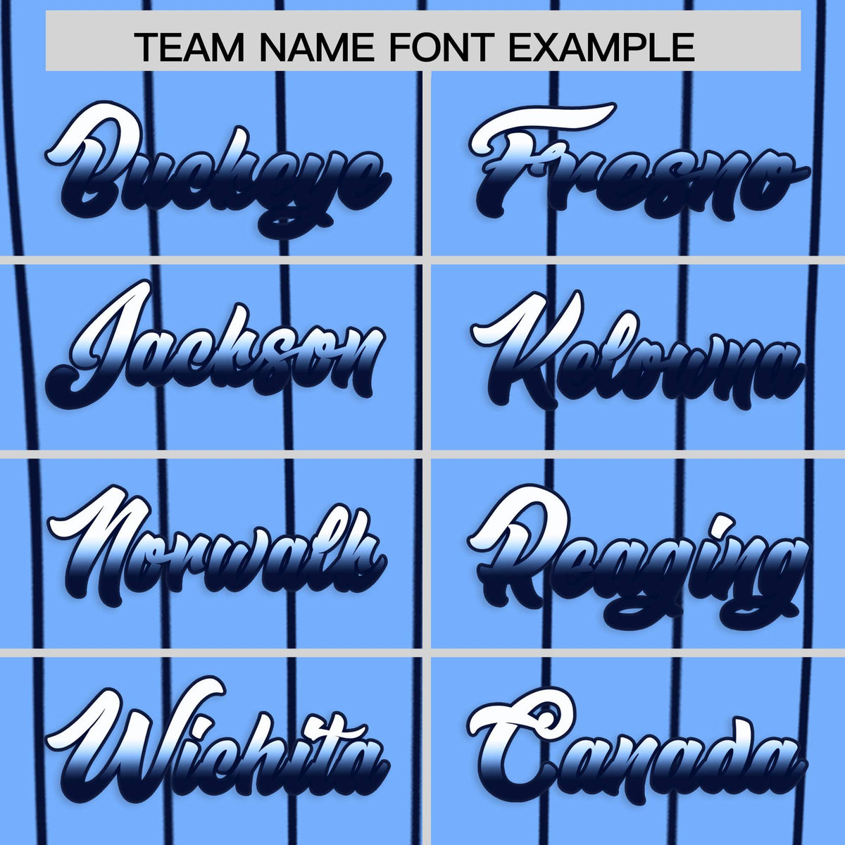 Custom Light Blue Tampa City Silhouette Authentic Baseball Jersey| KXKSHOP