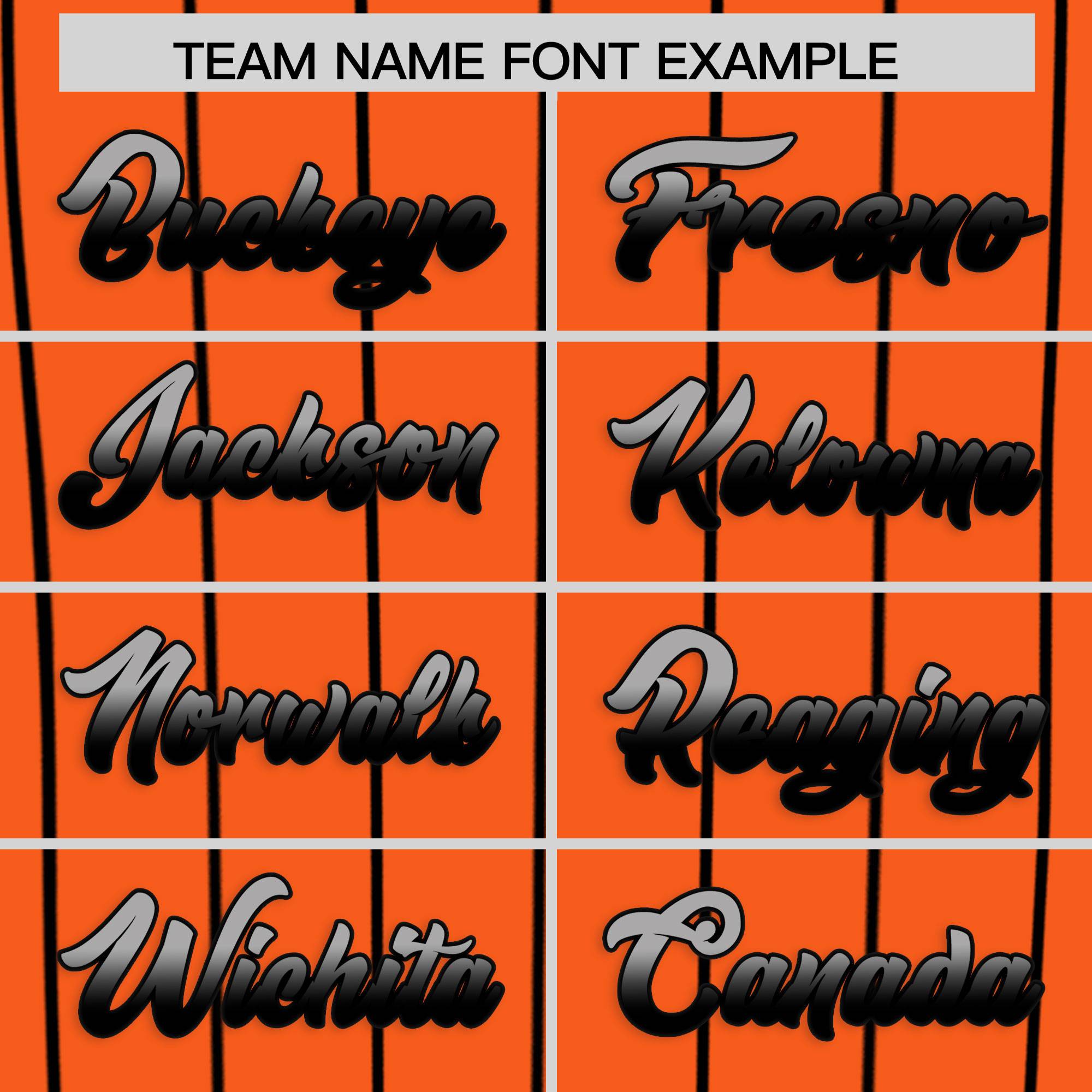 Custom Orange Baltimore City Silhouette Authentic Baseball Jersey| KXKSHOP