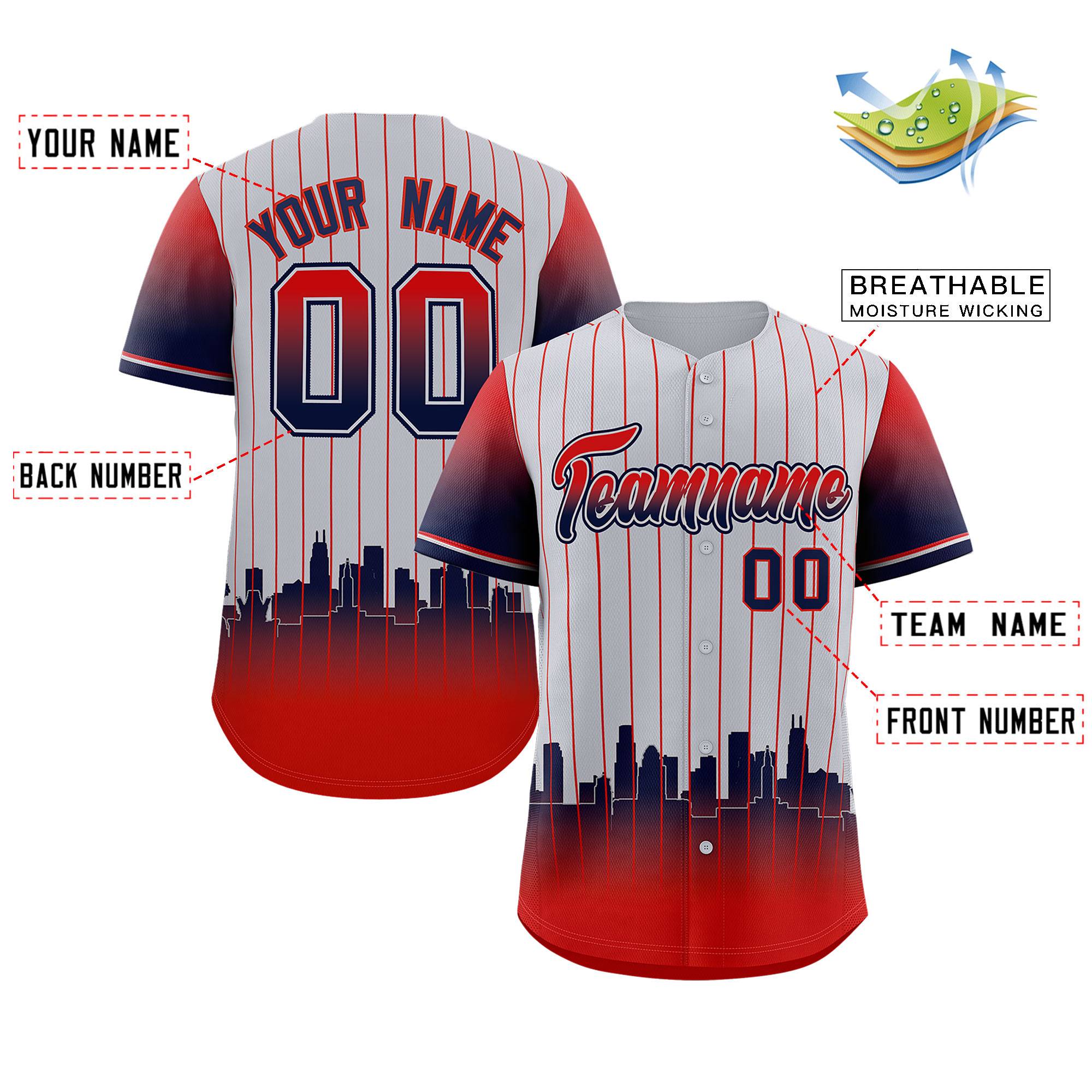 Custom Gray Los Angeles City Silhouette Authentic Baseball Jersey| KXKSHOP