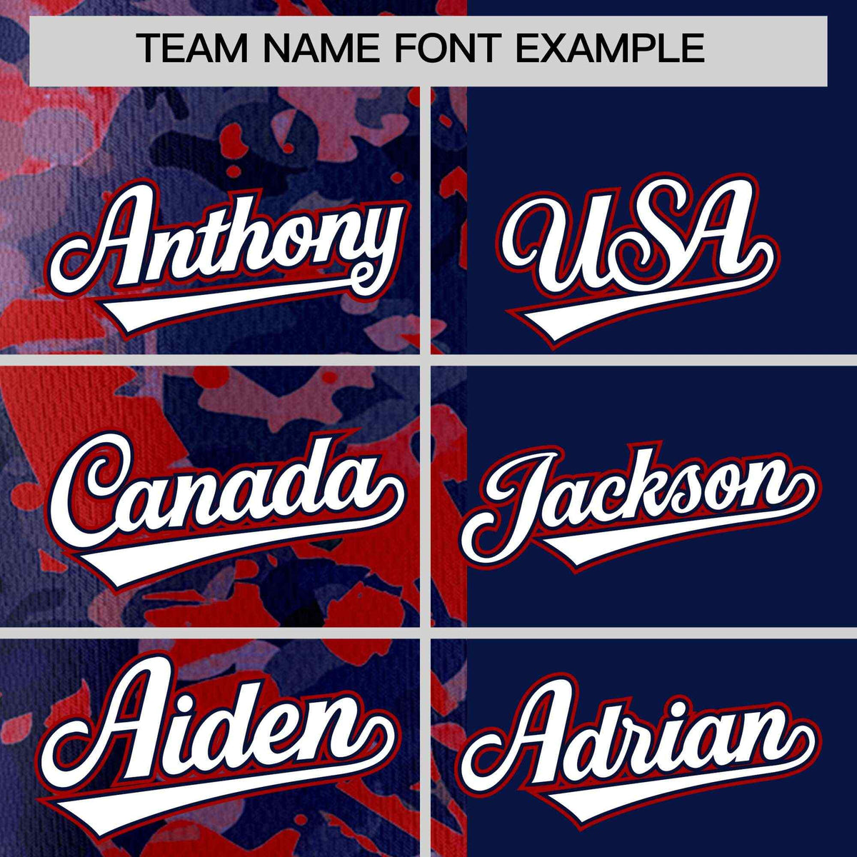 Custom Navy Red Split Personalized Graffiti Raglan Sleeve Authentic Baseball Jersey