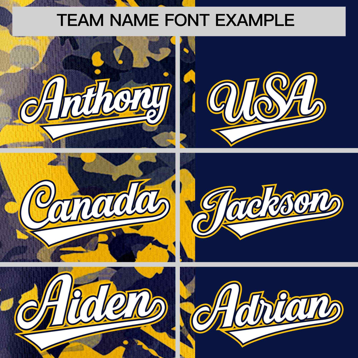 Custom Navy Yellow Split Personalized Graffiti Raglan Sleeve Authentic Baseball Jersey