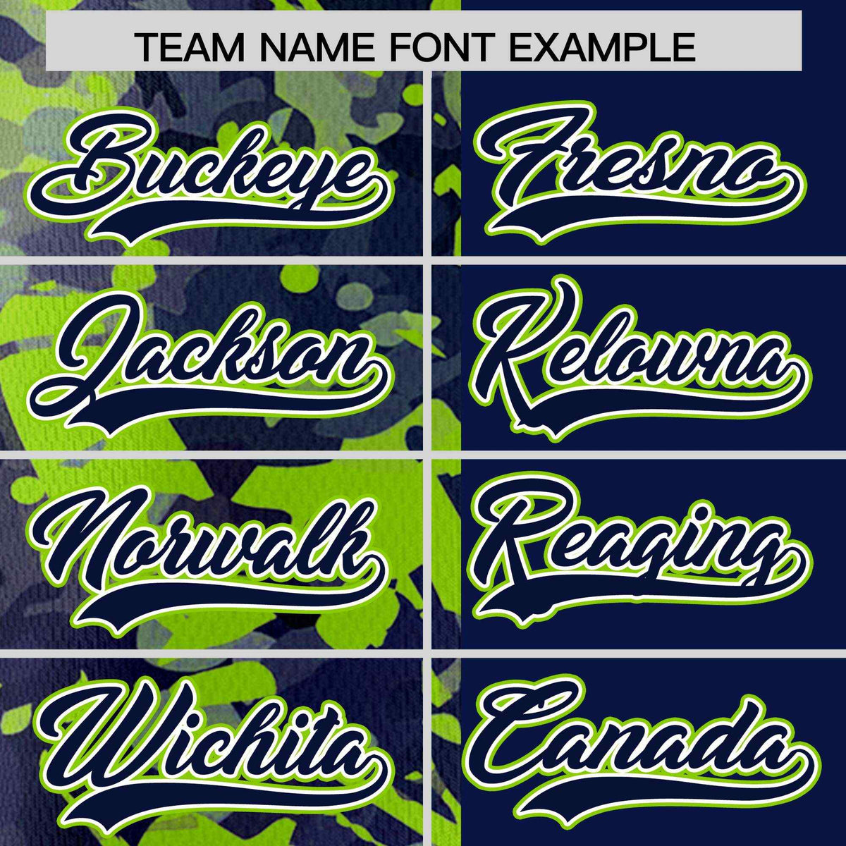 Custom Navy Neon Green Split Personalized Graffiti Raglan Sleeve Authentic Baseball Jersey