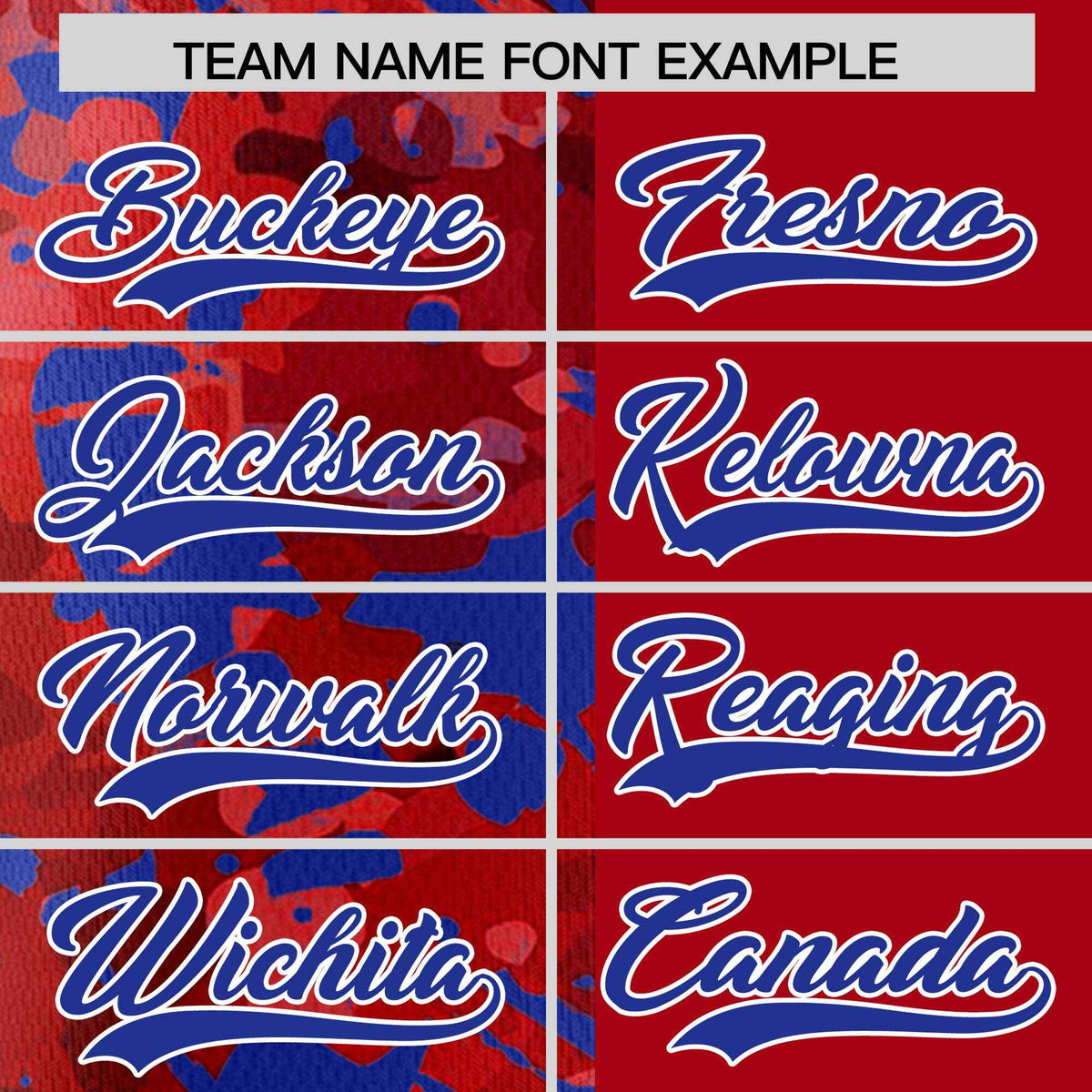 Custom Red Royal Split Personalized Graffiti Raglan Sleeve Authentic Baseball Jersey