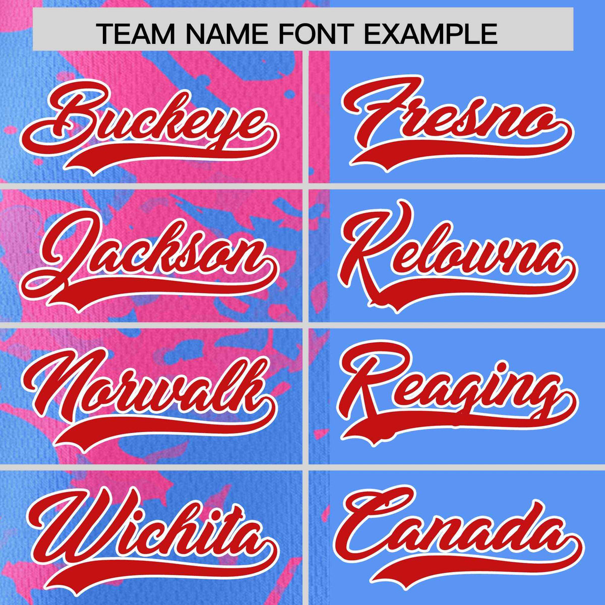 Custom Blue Pink Split Personalized Graffiti Raglan Sleeve Authentic Baseball Jersey