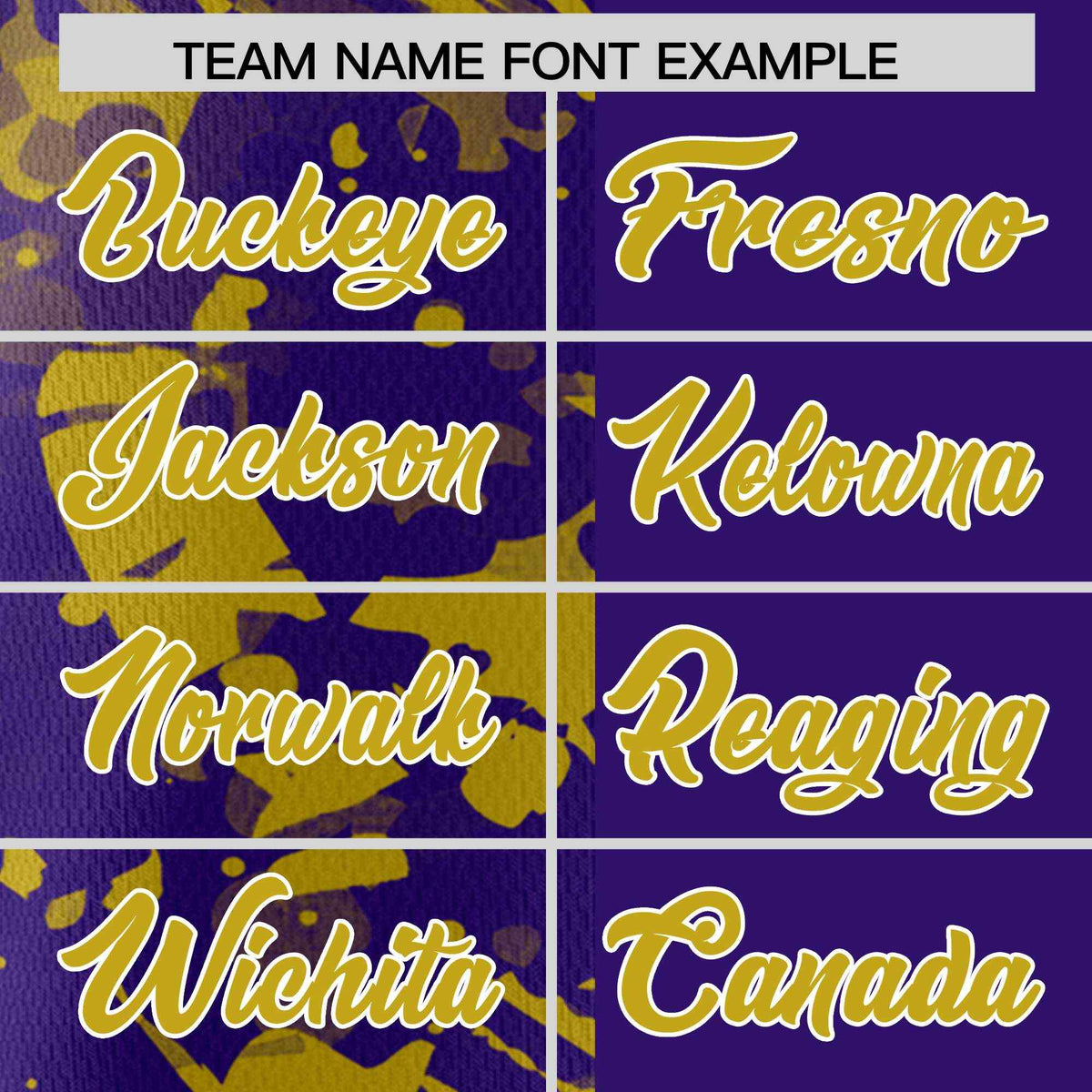 Custom Purple Old Gold Split Personalized Graffiti Raglan Sleeve Authentic Baseball Jersey