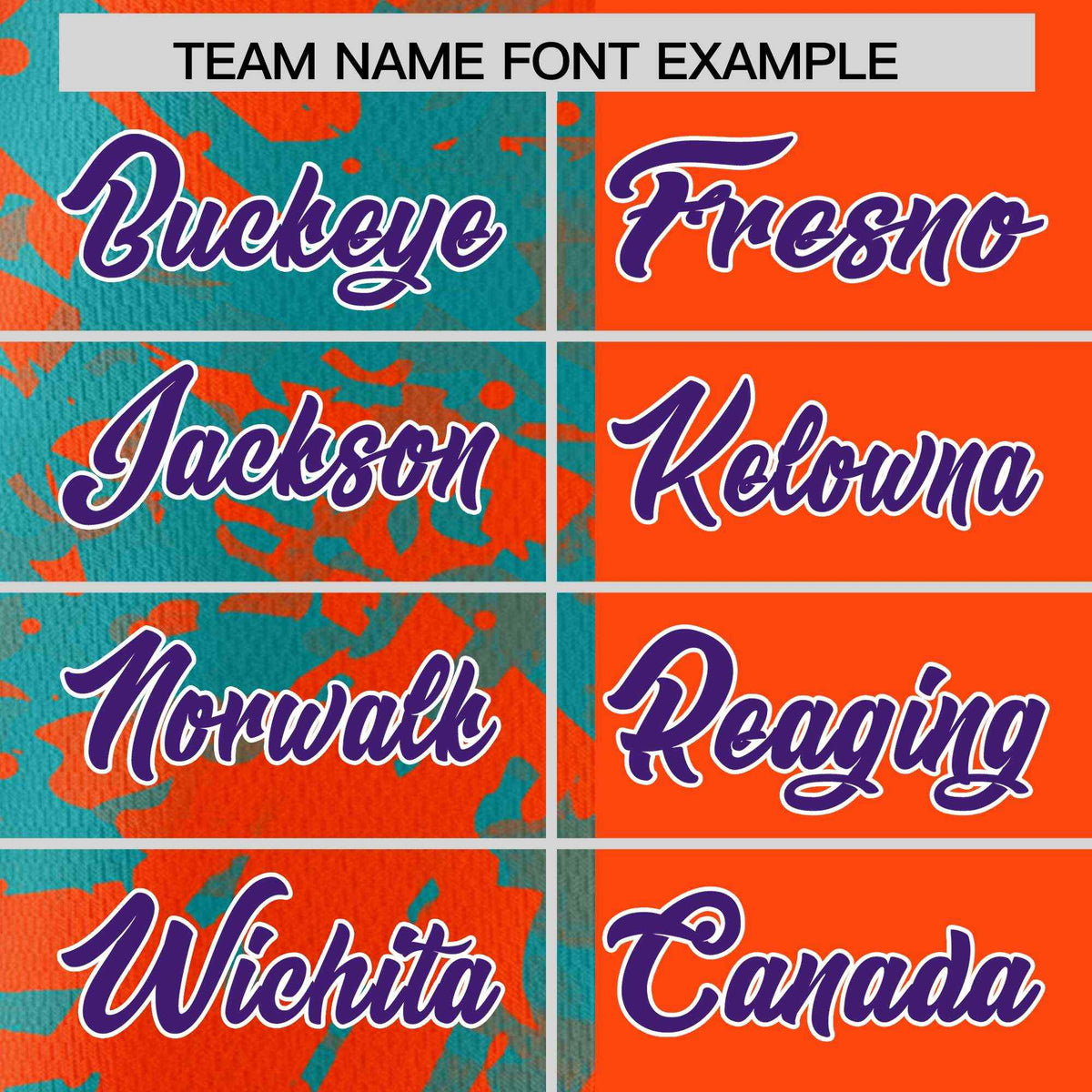 Custom Orange Aqua Split Personalized Graffiti Raglan Sleeve Authentic Baseball Jersey