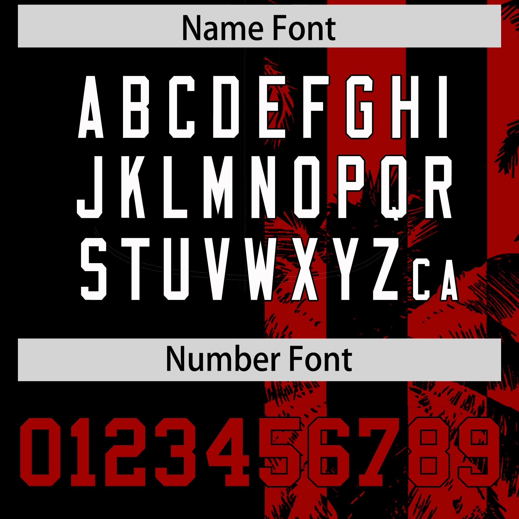 Custom Black Red Split Fashion Coconut Tree Design Authentic Baseball Jersey| KXKSHOP