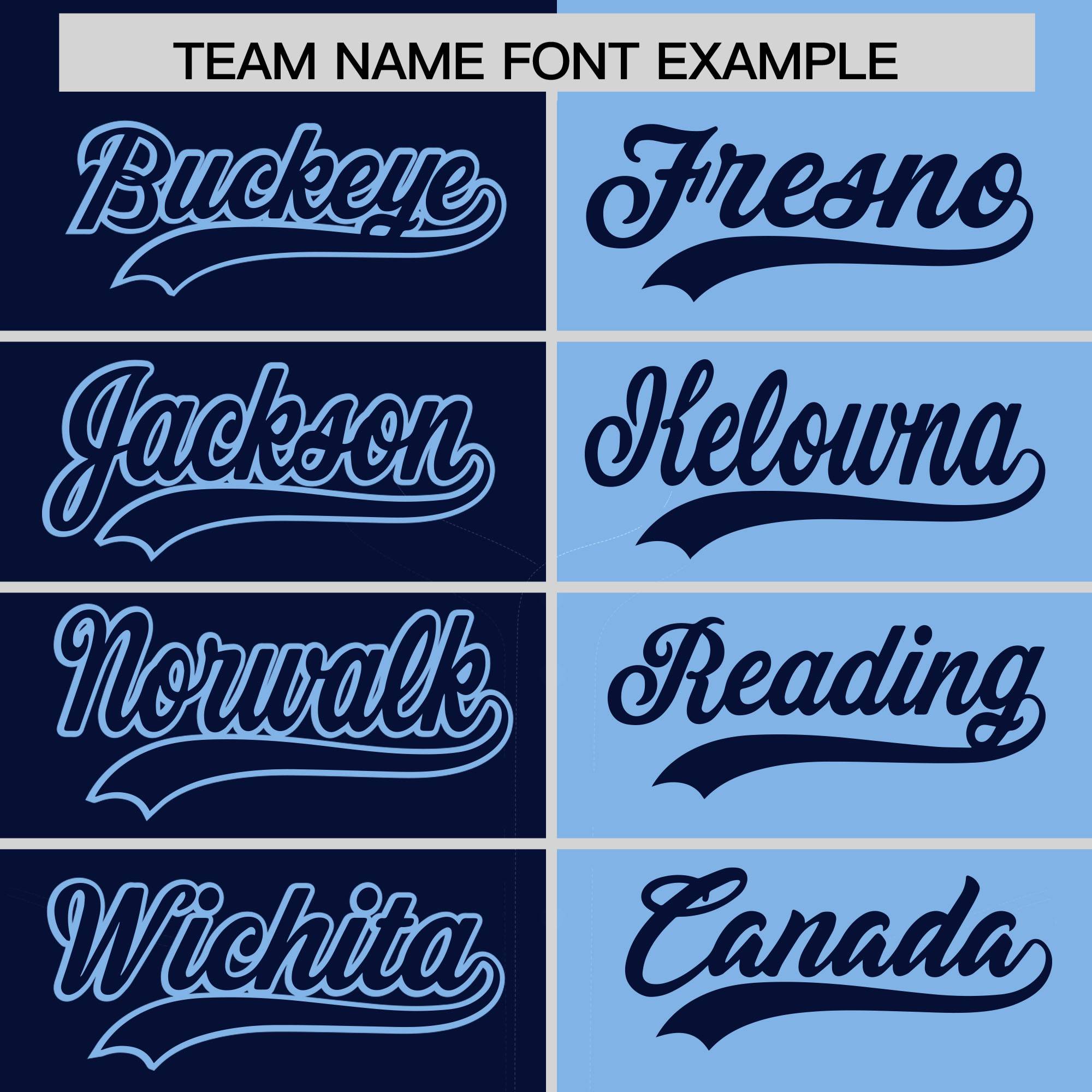 Custom Navy Powder Blue Split Fashion Coconut Tree Design Authentic Baseball Jersey| KXKSHOP