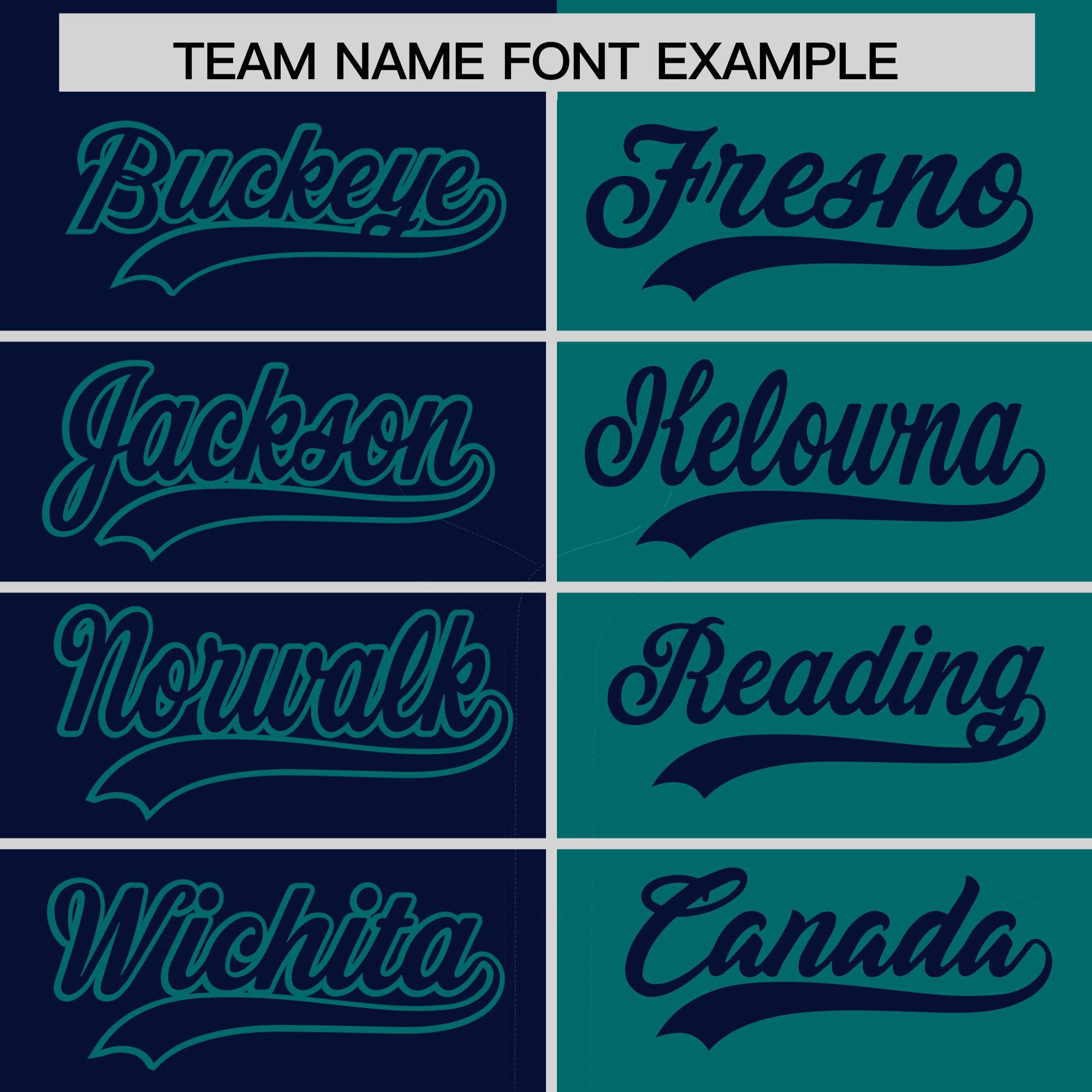 Custom Navy Aqua Split Fashion Coconut Tree Design Authentic Baseball Jersey| KXKSHOP