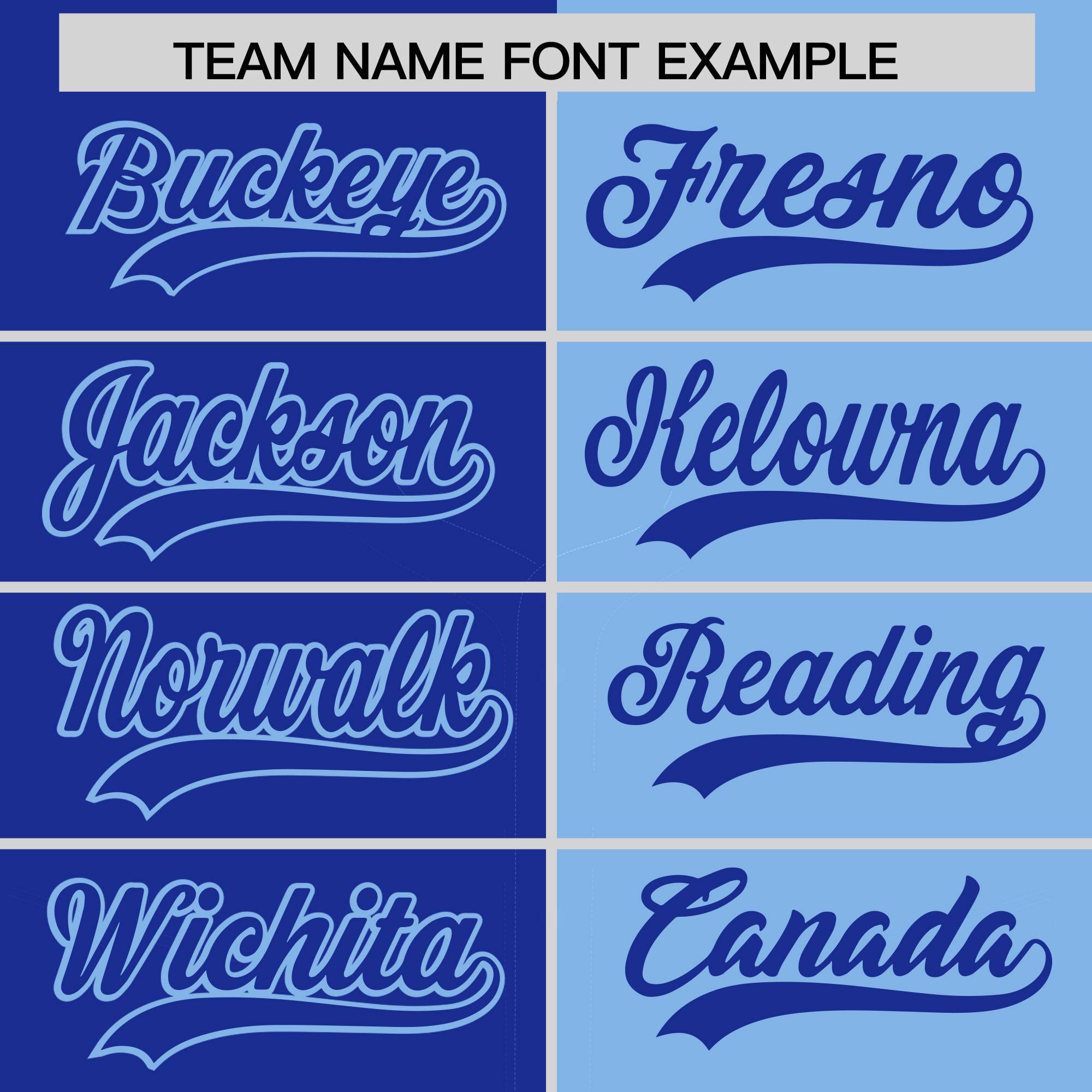 Custom Royal Powder Blue Split Fashion Coconut Tree Design Authentic Baseball Jersey| KXKSHOP