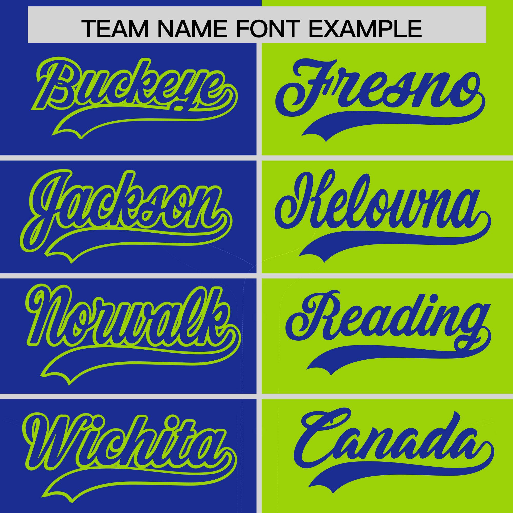 Custom Royal Neon Green Split Fashion Coconut Tree Design Authentic Baseball Jersey| KXKSHOP