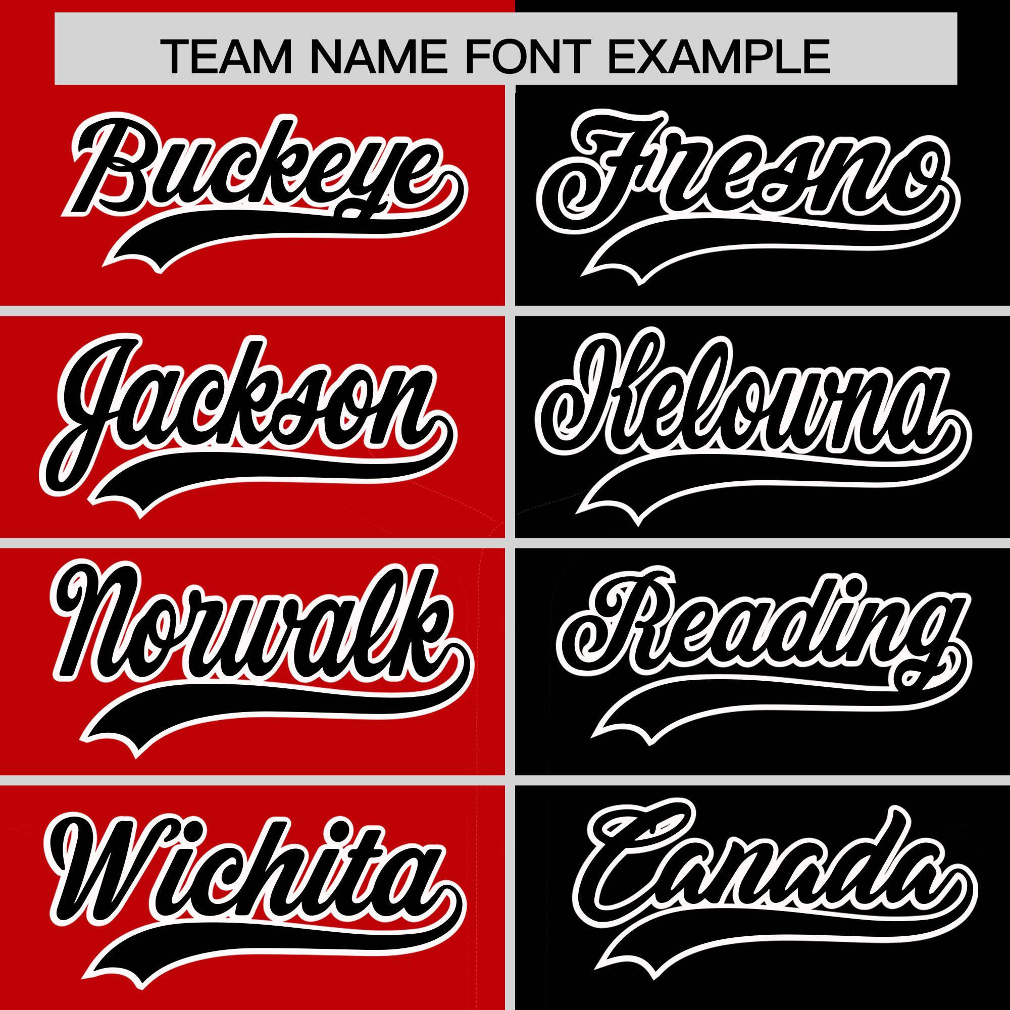 Custom Red Black Split Fashion Coconut Tree Design Authentic Baseball Jersey| KXKSHOP