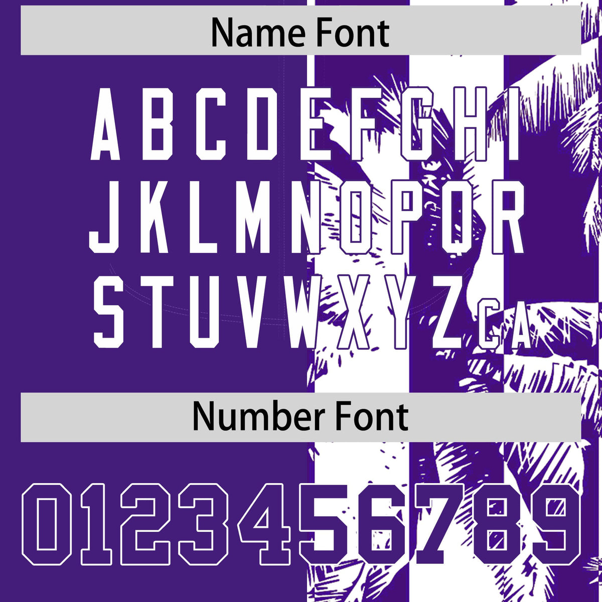 Custom Purple White Split Fashion Coconut Tree Design Authentic Baseball Jersey| KXKSHOP