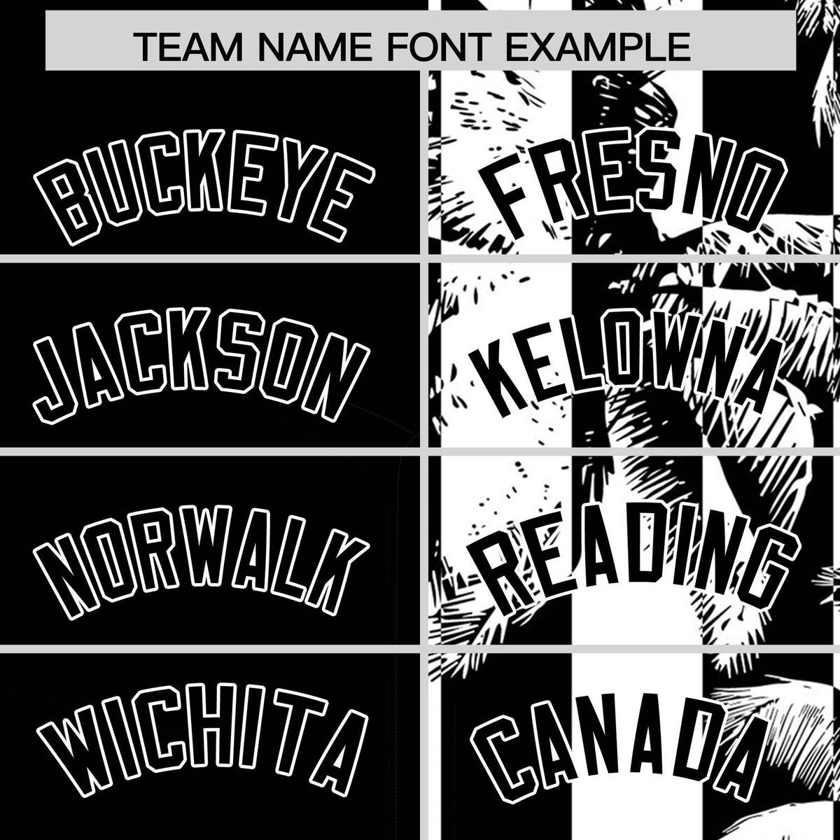 Custom Black White Split Fashion Coconut Tree Design Authentic Baseball Jersey| KXKSHOP