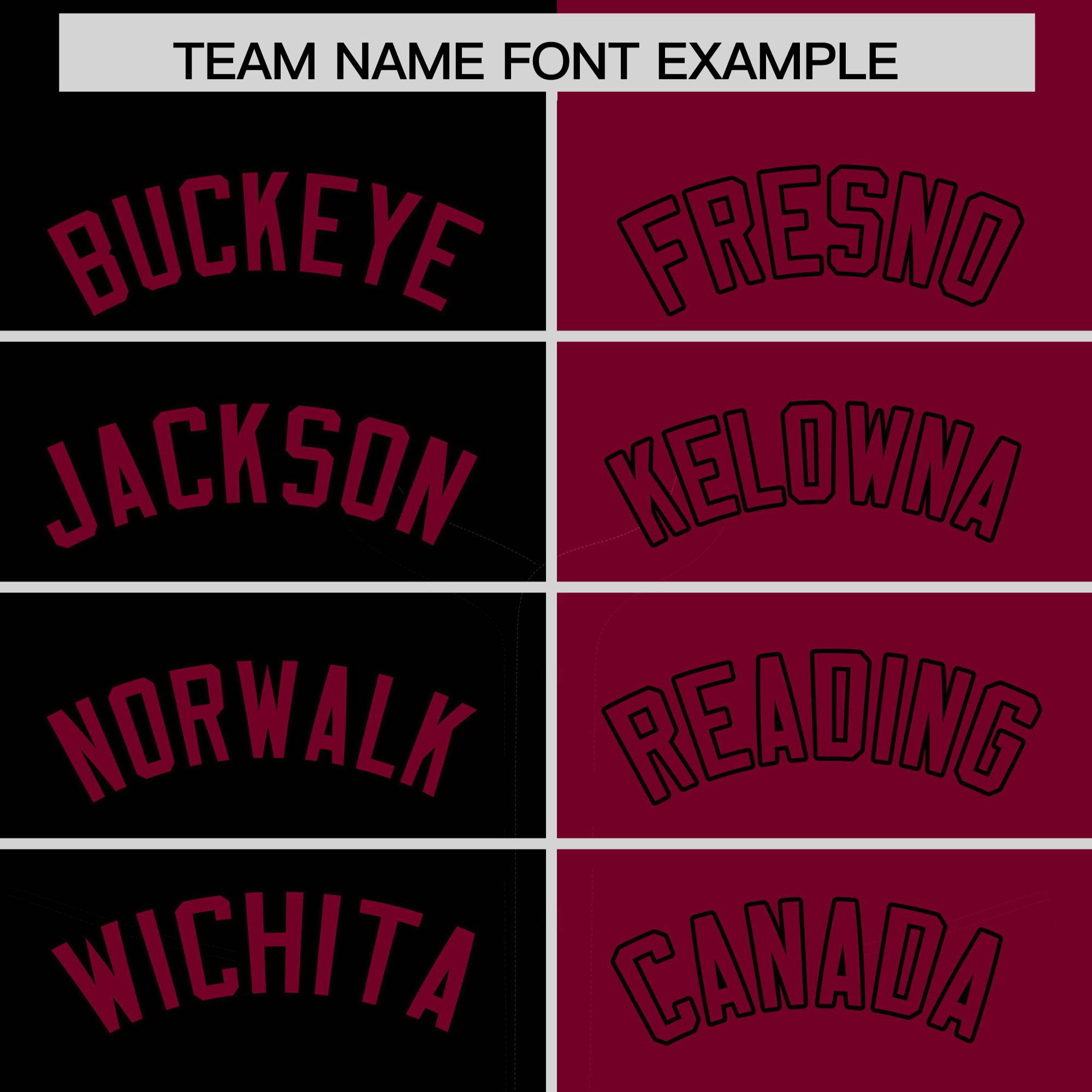 Custom Black Crimson Split Fashion Coconut Tree Design Authentic Baseball Jersey| KXKSHOP