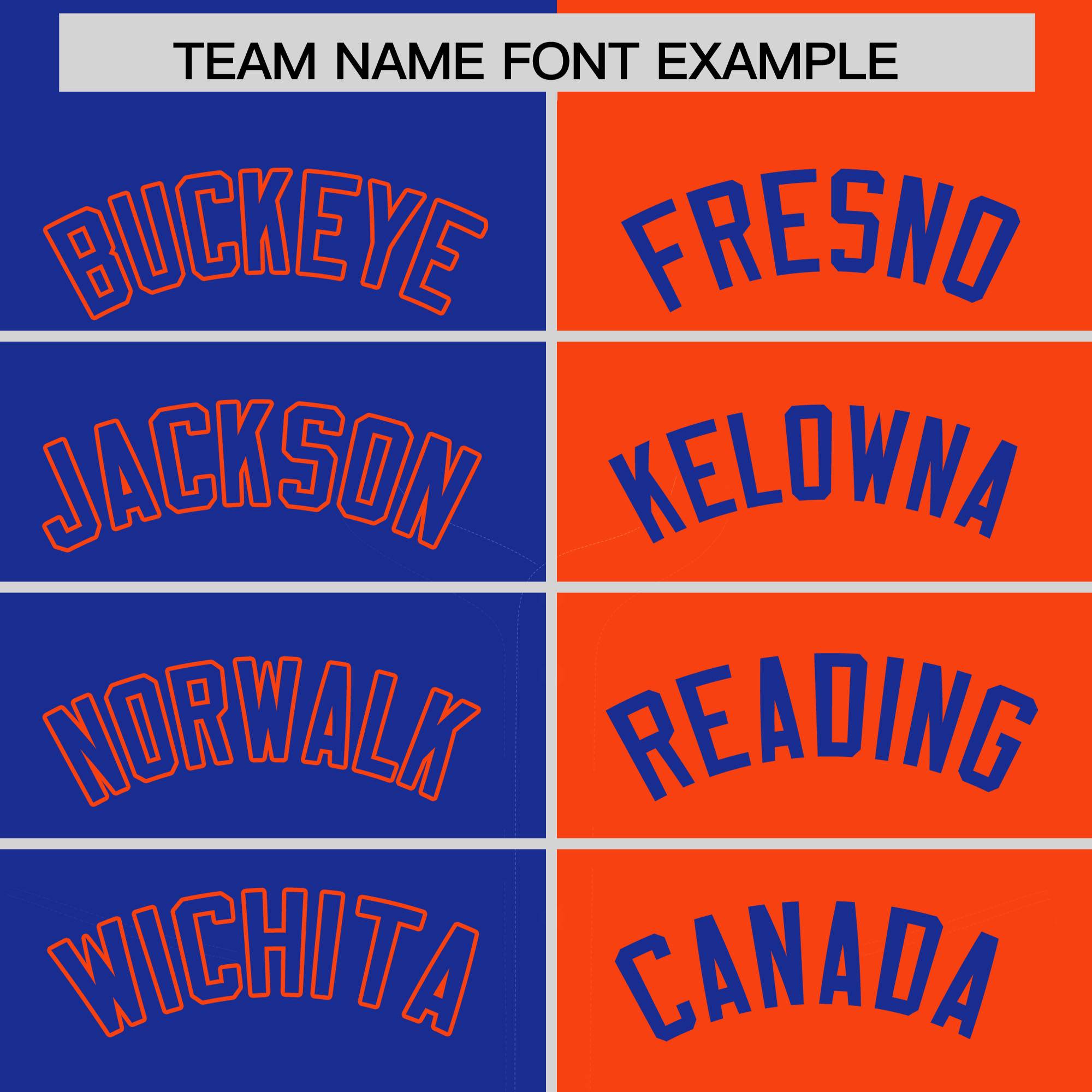 Custom Royal Orange Split Fashion Coconut Tree Design Authentic Baseball Jersey| KXKSHOP