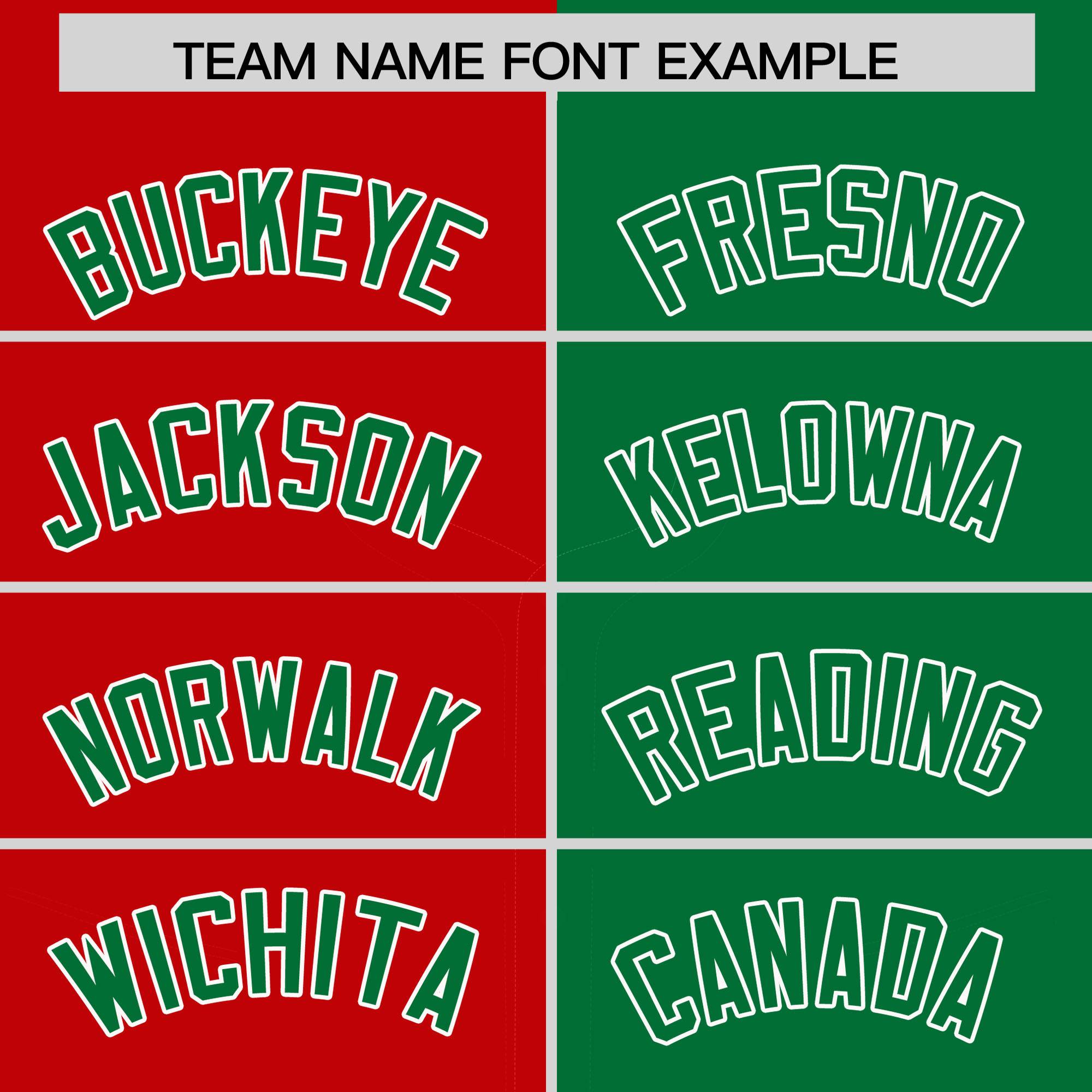 Custom Red Kelly Green Split Fashion Coconut Tree Design Authentic Baseball Jersey| KXKSHOP