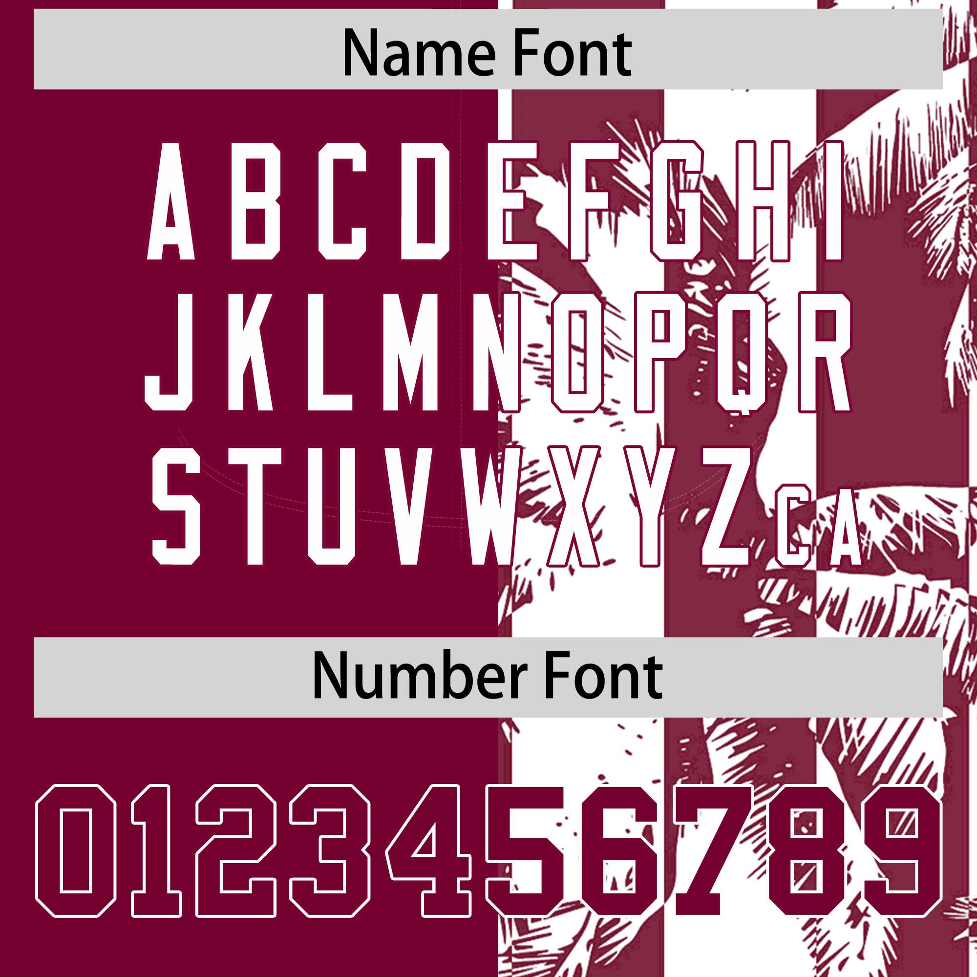 Custom Crimson White Split Fashion Coconut Tree Design Authentic Baseball Jersey| KXKSHOP