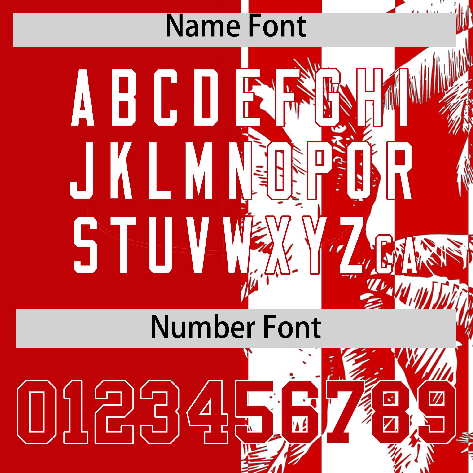 Custom Red White Split Fashion Coconut Tree Design Authentic Baseball Jersey| KXKSHOP