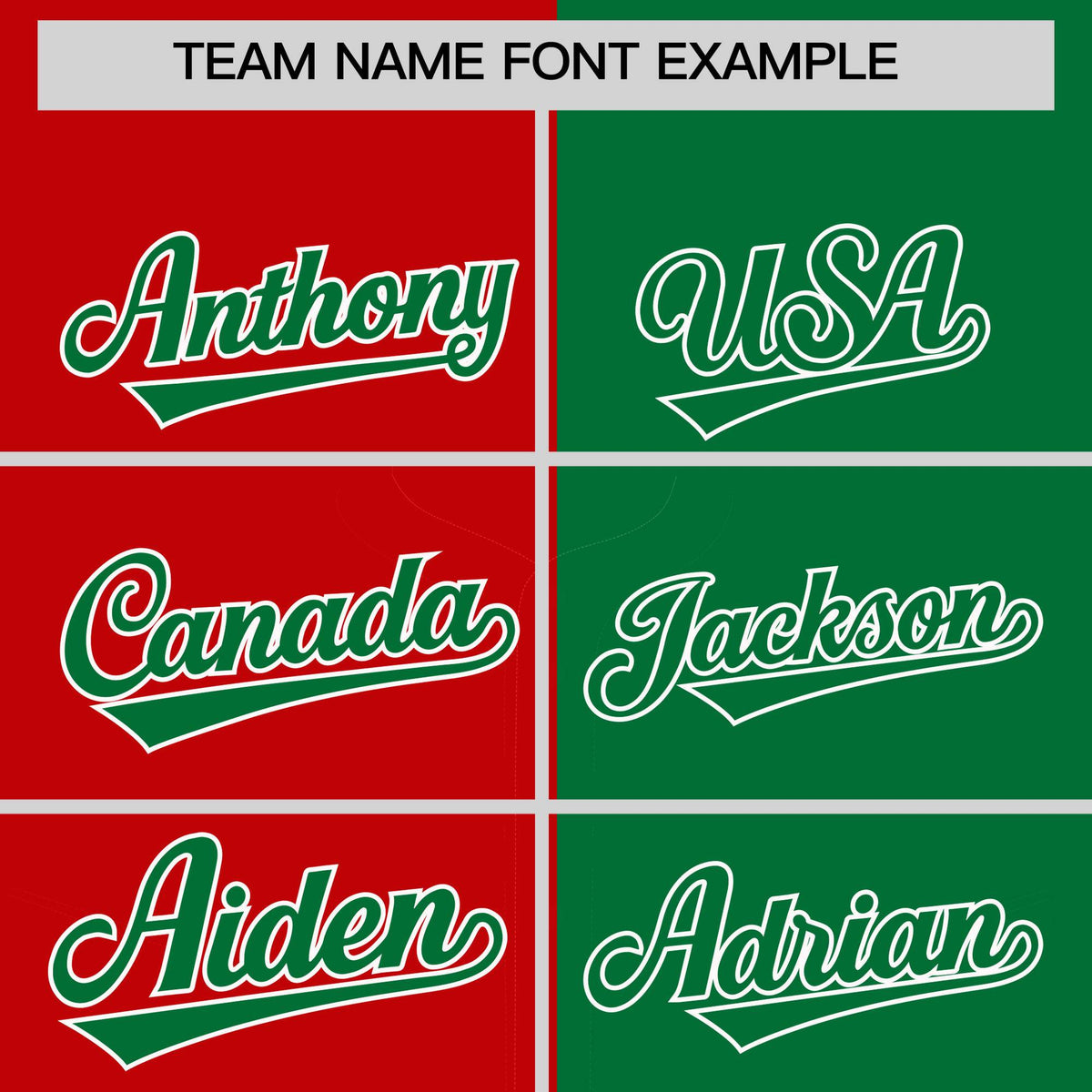 Custom Red Kelly Green Split Fashion Coconut Tree Design Authentic Baseball Jersey| KXKSHOP