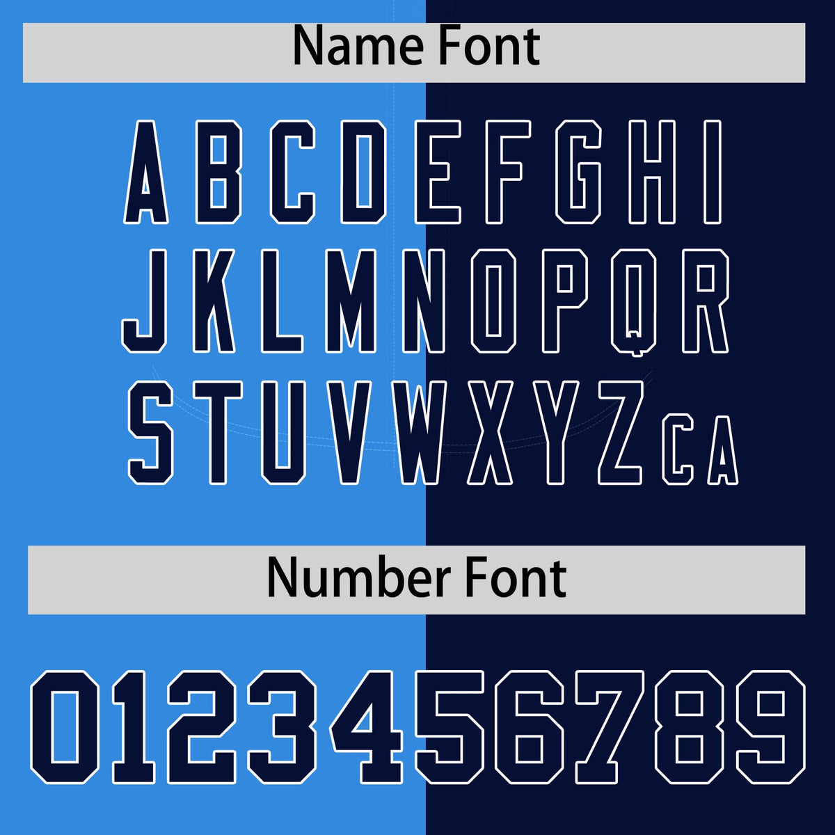 Custom Powder Blue Navy Split Fashion Coconut Tree Design Authentic Baseball Jersey| KXKSHOP