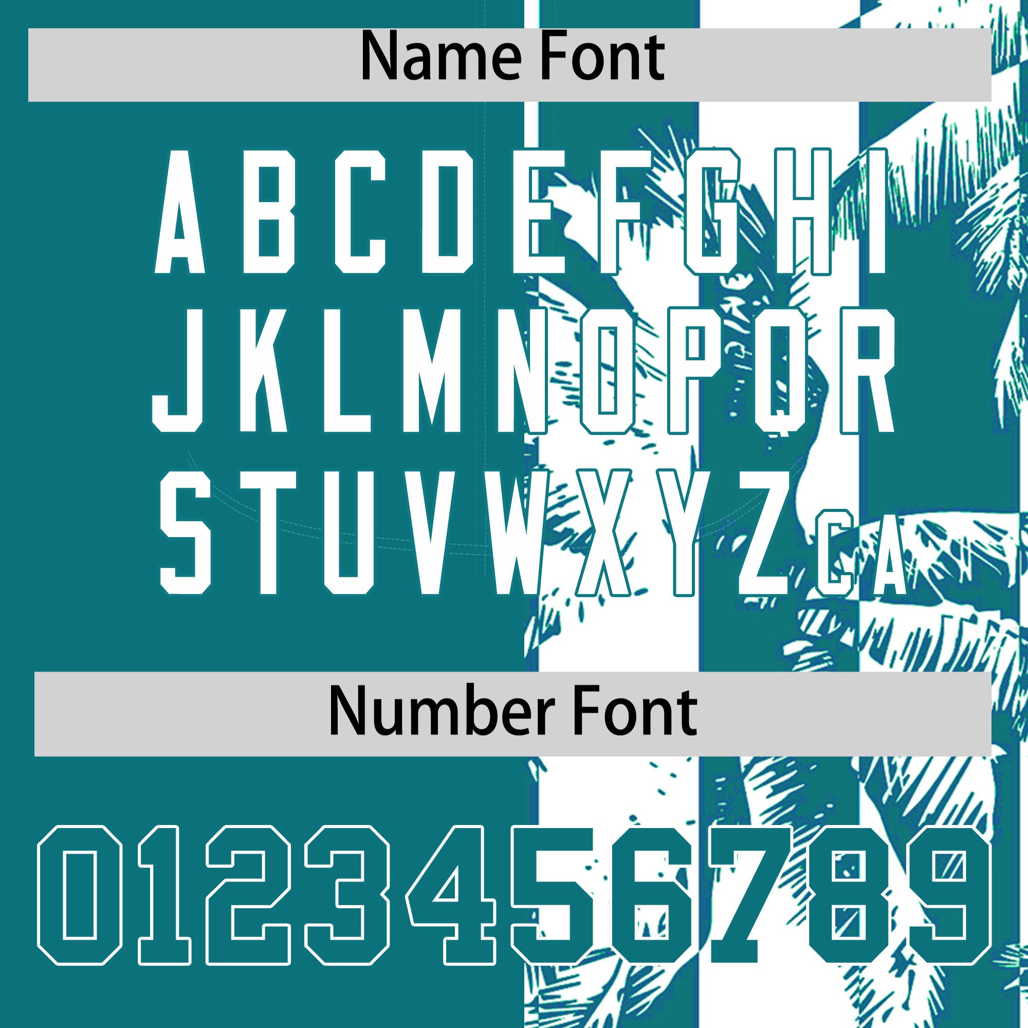 Custom Aqua White Split Fashion Coconut Tree Design Authentic Baseball Jersey| KXKSHOP