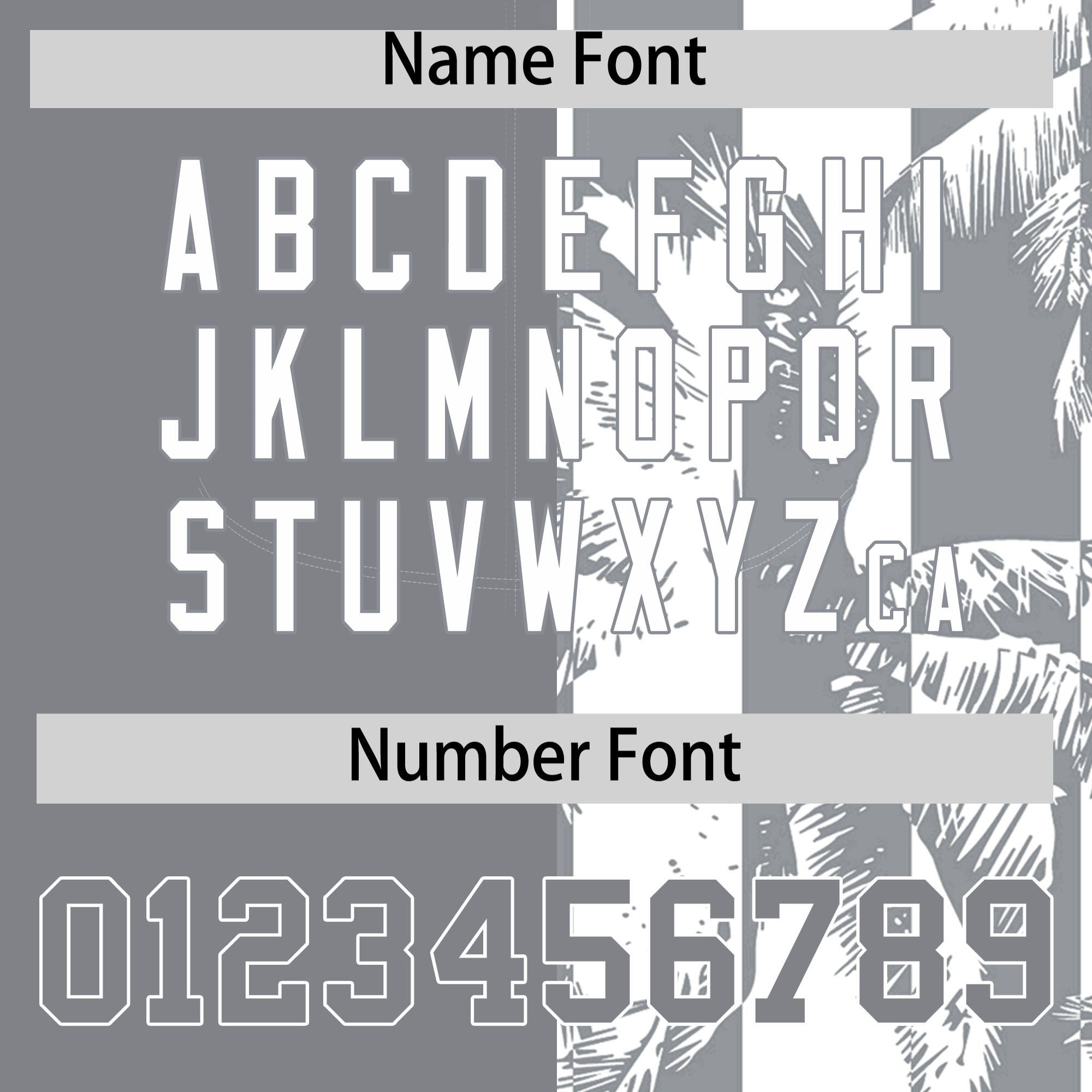 Custom Gray White Split Fashion Coconut Tree Design Authentic Baseball Jersey| KXKSHOP