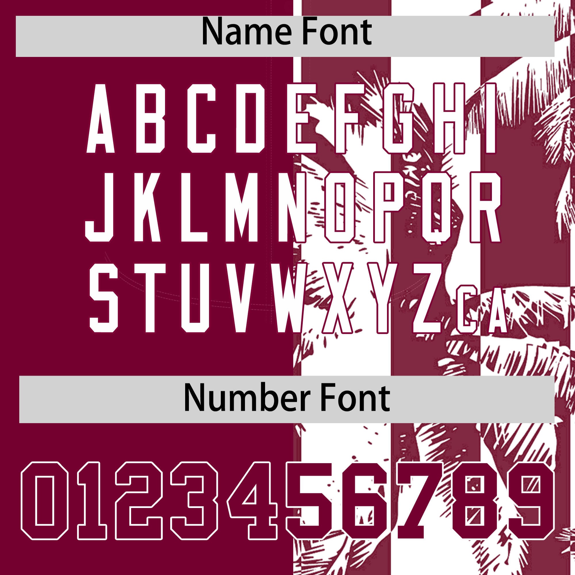 Custom Crimson White Split Fashion Coconut Tree Design Authentic Baseball Jersey| KXKSHOP