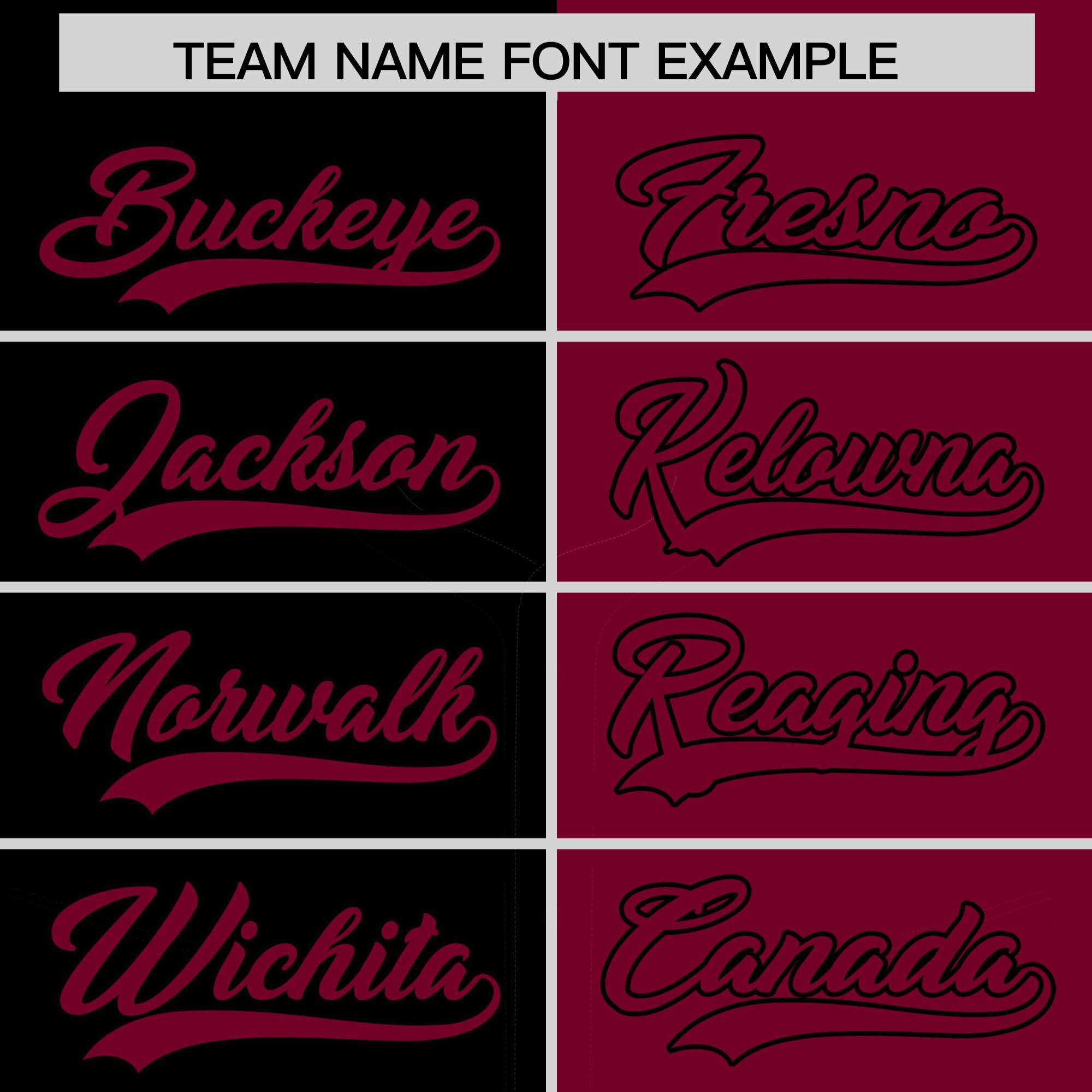 Custom Black Crimson Split Fashion Coconut Tree Design Authentic Baseball Jersey| KXKSHOP