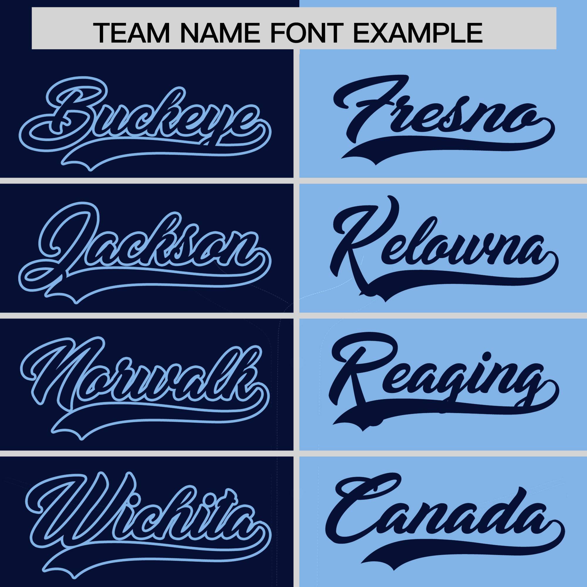 Custom Navy Powder Blue Split Fashion Coconut Tree Design Authentic Baseball Jersey| KXKSHOP