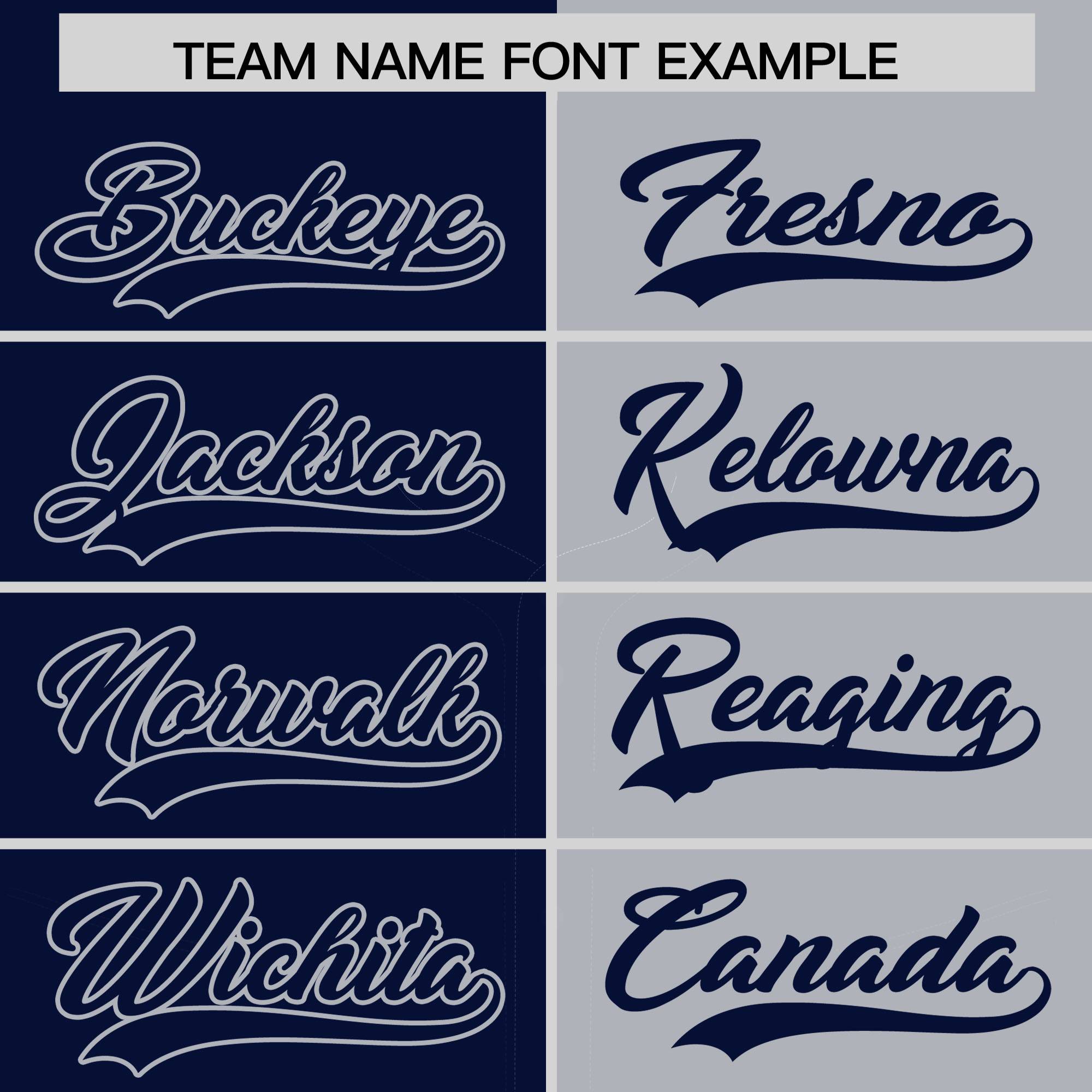 Custom Navy Gray Split Fashion Coconut Tree Design Authentic Baseball Jersey| KXKSHOP