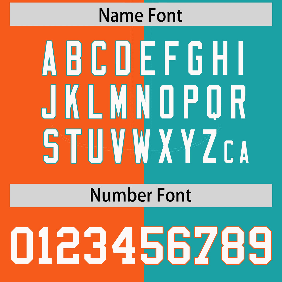 Custom Orange Aqua Split Fashion Coconut Tree Design Authentic Baseball Jersey| KXKSHOP