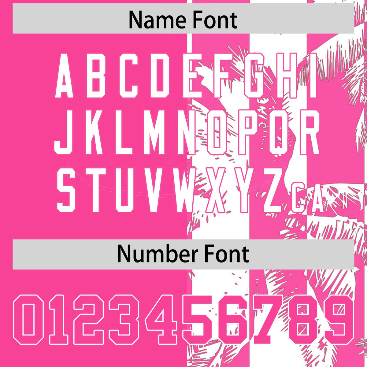 Custom Pink White Split Fashion Coconut Tree Design Authentic Baseball Jersey| KXKSHOP