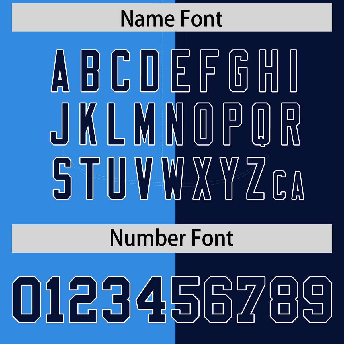 Custom Powder Blue Navy Split Fashion Coconut Tree Design Authentic Baseball Jersey| KXKSHOP