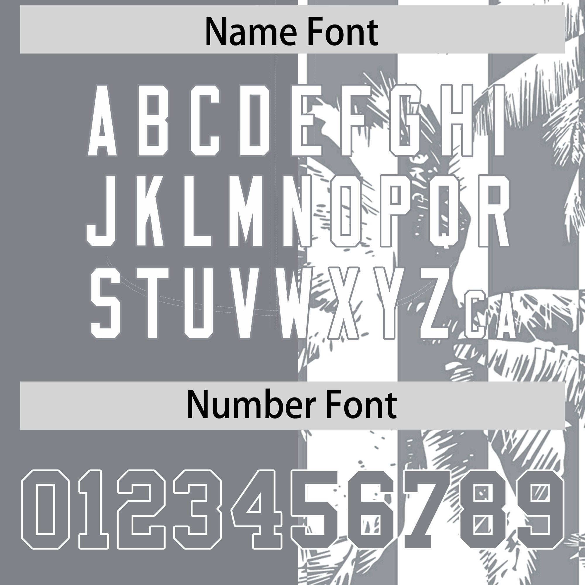 Custom Gray White Split Fashion Coconut Tree Design Authentic Baseball Jersey| KXKSHOP