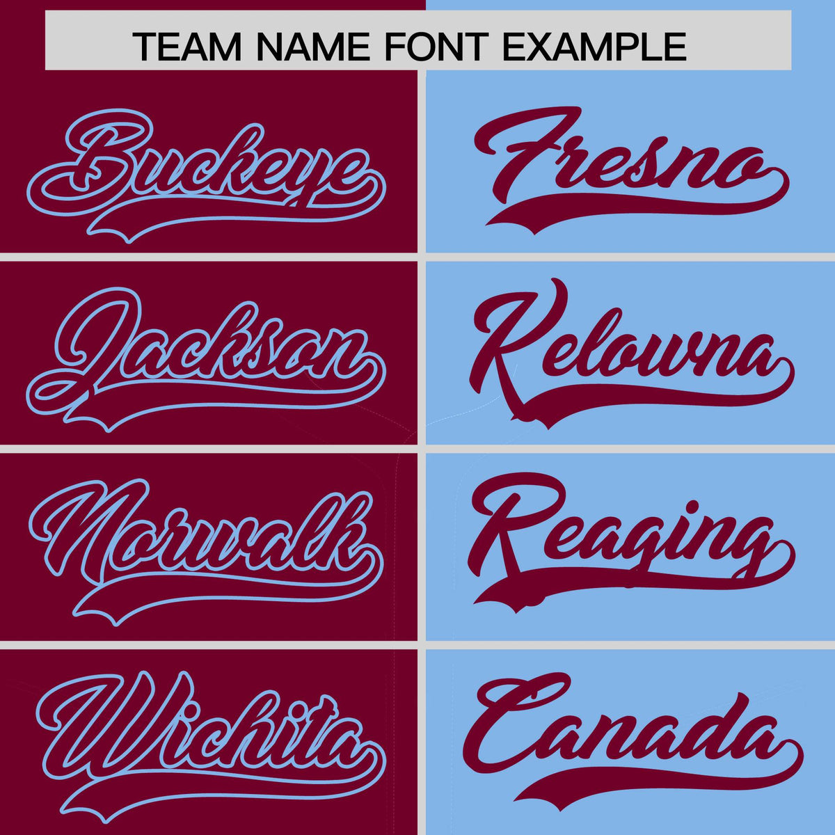 Custom Crimson Powder Blue Split Fashion Coconut Tree Design Authentic Baseball Jersey| KXKSHOP