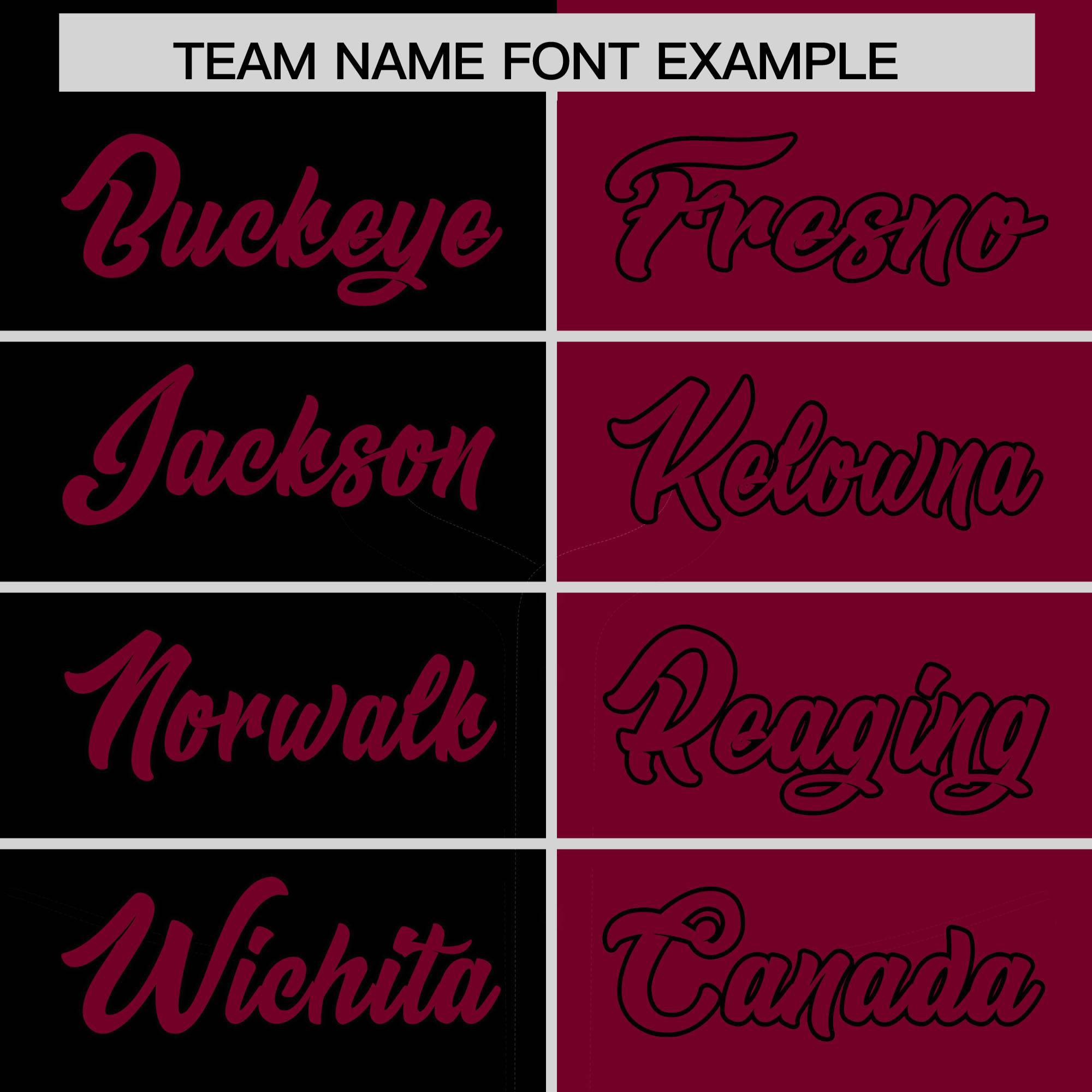 Custom Black Crimson Split Fashion Coconut Tree Design Authentic Baseball Jersey| KXKSHOP