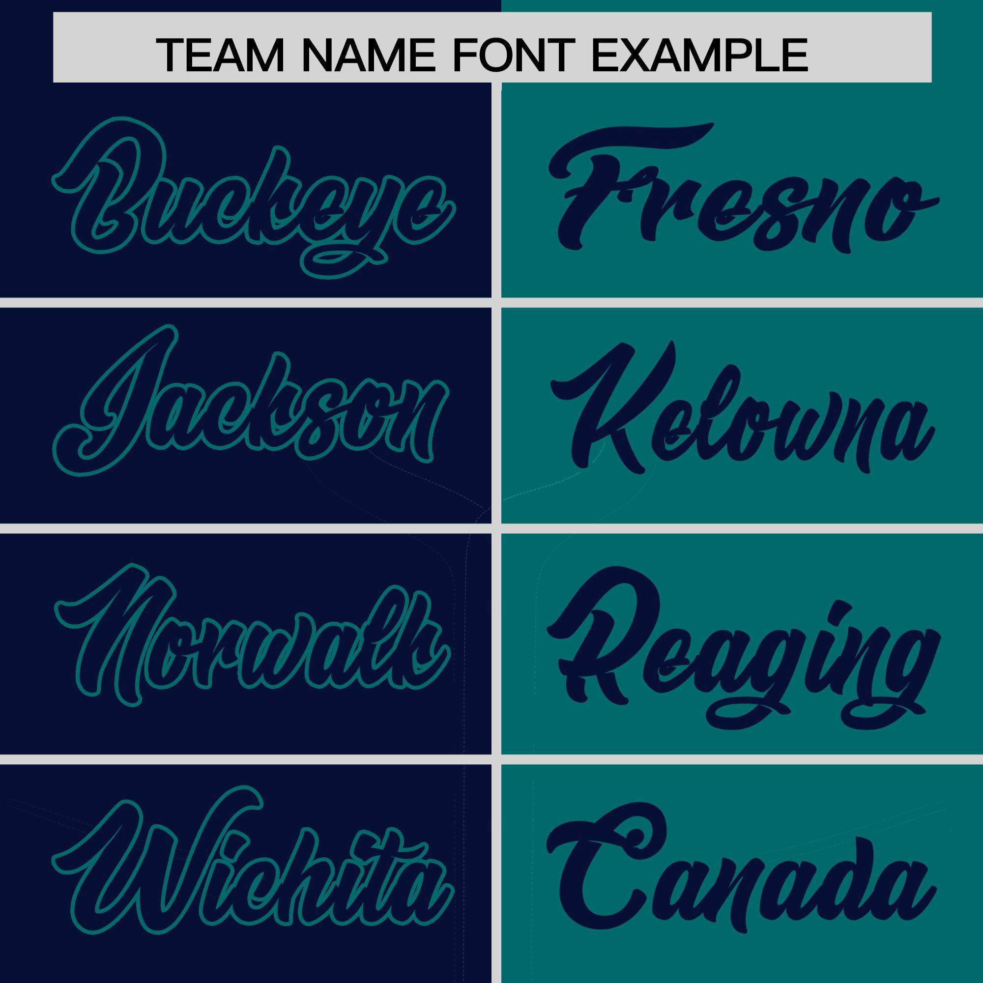 Custom Navy Aqua Split Fashion Coconut Tree Design Authentic Baseball Jersey| KXKSHOP