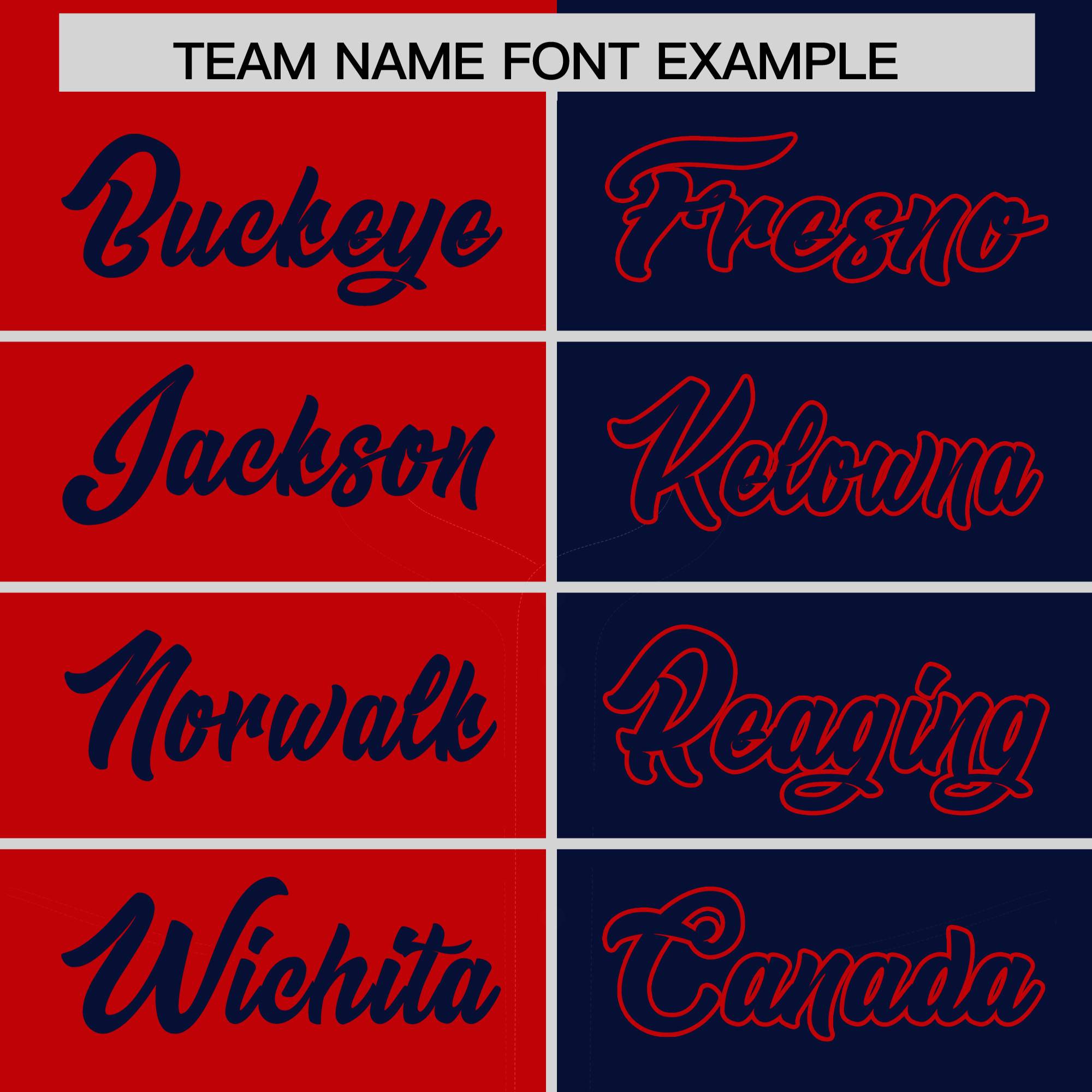 Custom Red Navy Split Fashion Coconut Tree Design Authentic Baseball Jersey| KXKSHOP