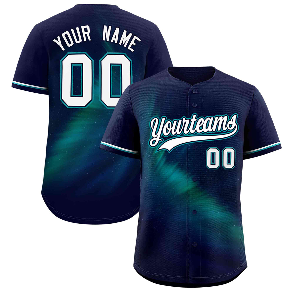 Custom Navy Personalized Starburst Pattern Authentic Baseball Jersey| KXKSHOP