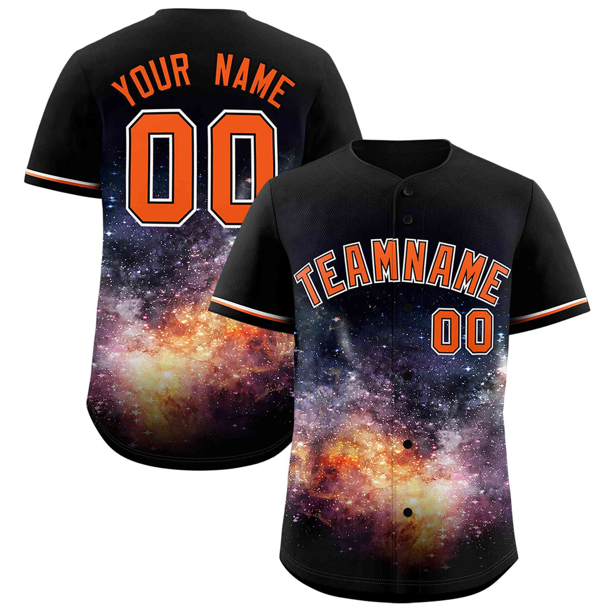 Custom Black Personalized Starburst Pattern Authentic Baseball Jersey| KXKSHOP