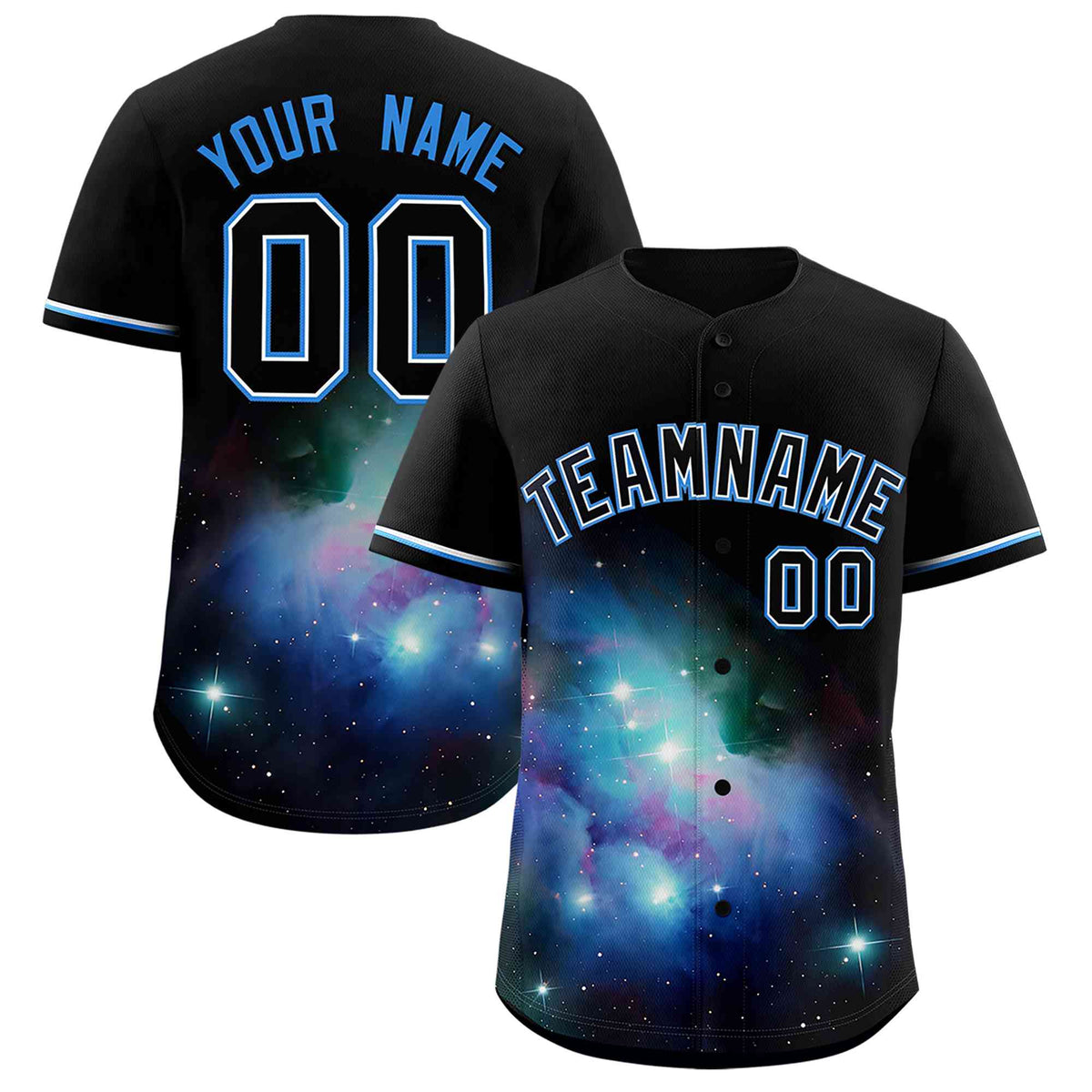 Custom Black Personalized Starburst Pattern Authentic Baseball Jersey| KXKSHOP