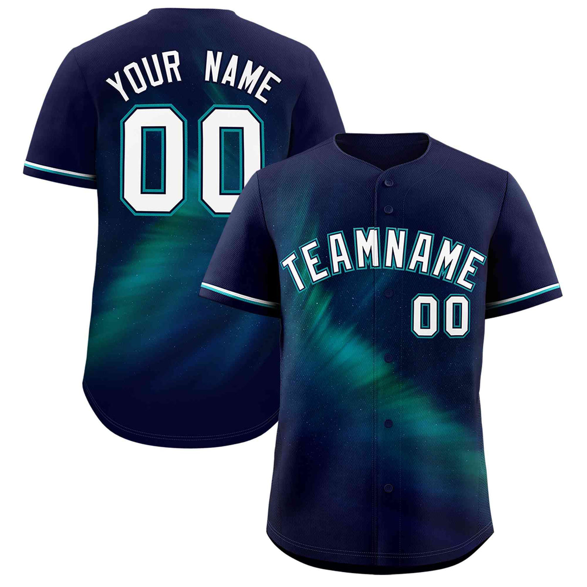 Custom Navy Personalized Starburst Pattern Authentic Baseball Jersey| KXKSHOP