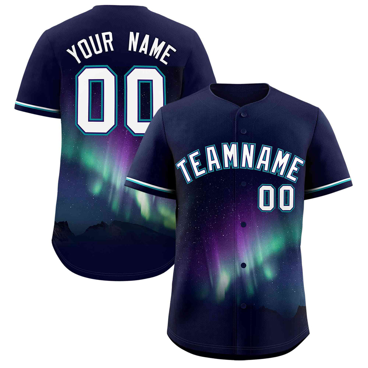 Custom Navy Personalized Starburst Pattern Authentic Baseball Jersey| KXKSHOP