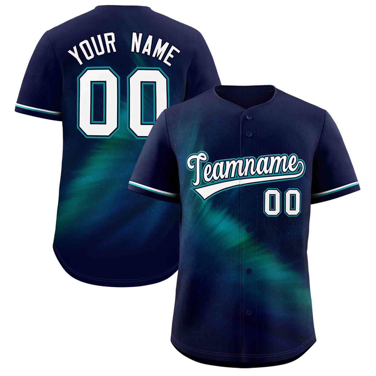 Custom Navy Personalized Starburst Pattern Authentic Baseball Jersey| KXKSHOP