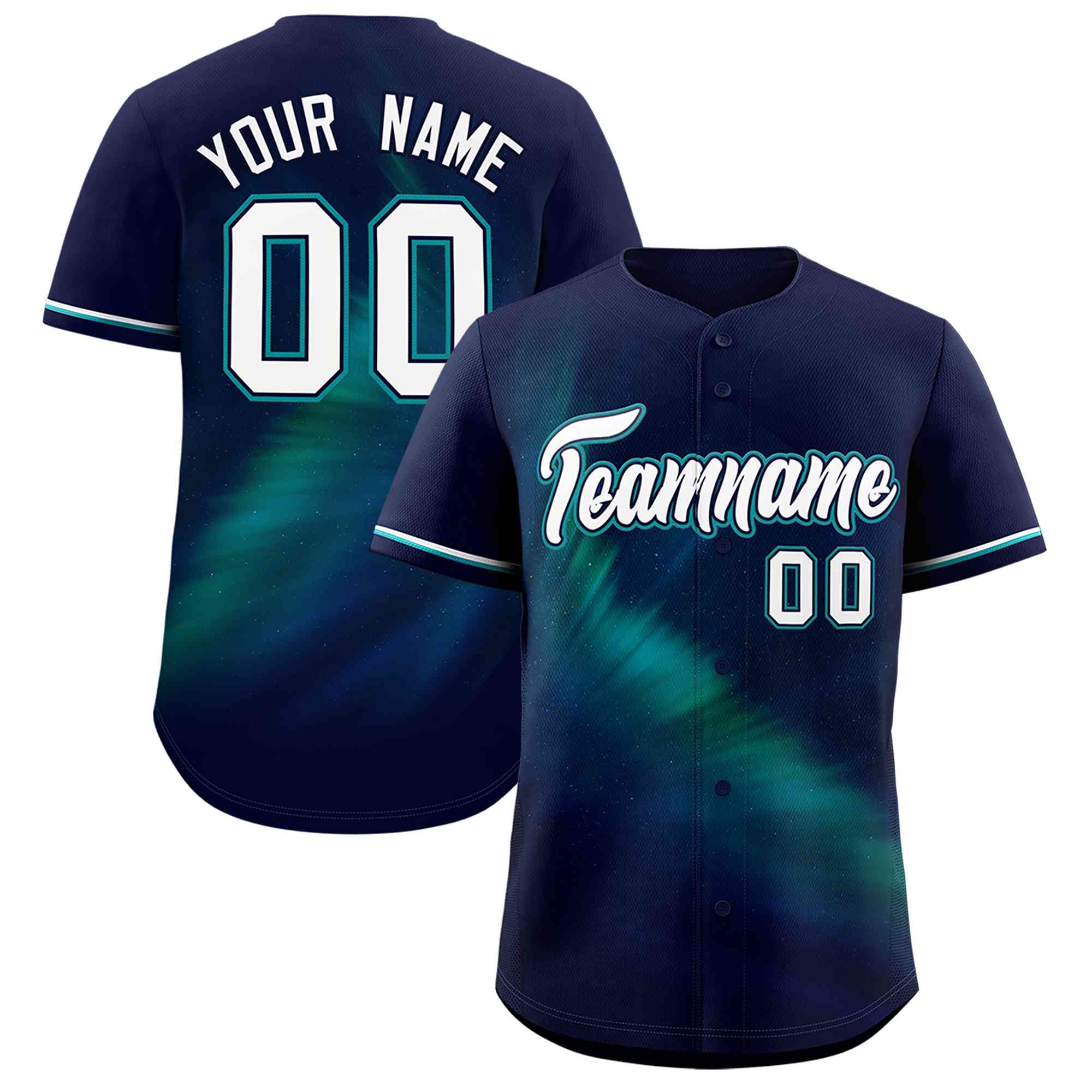 Custom Navy Personalized Starburst Pattern Authentic Baseball Jersey| KXKSHOP