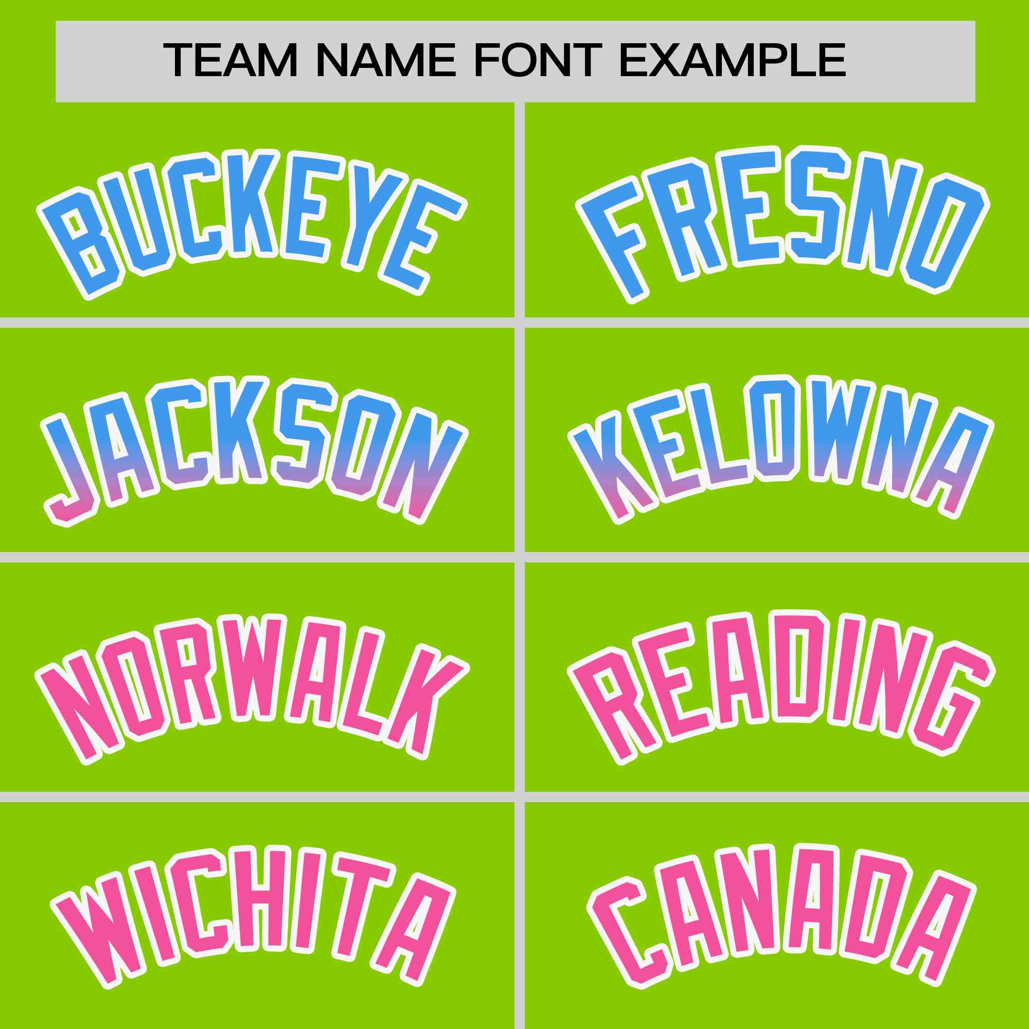 Custom Neon Green Powder Blue-Pink Personalized Gradient Font And Side Design Authentic Baseball Jersey