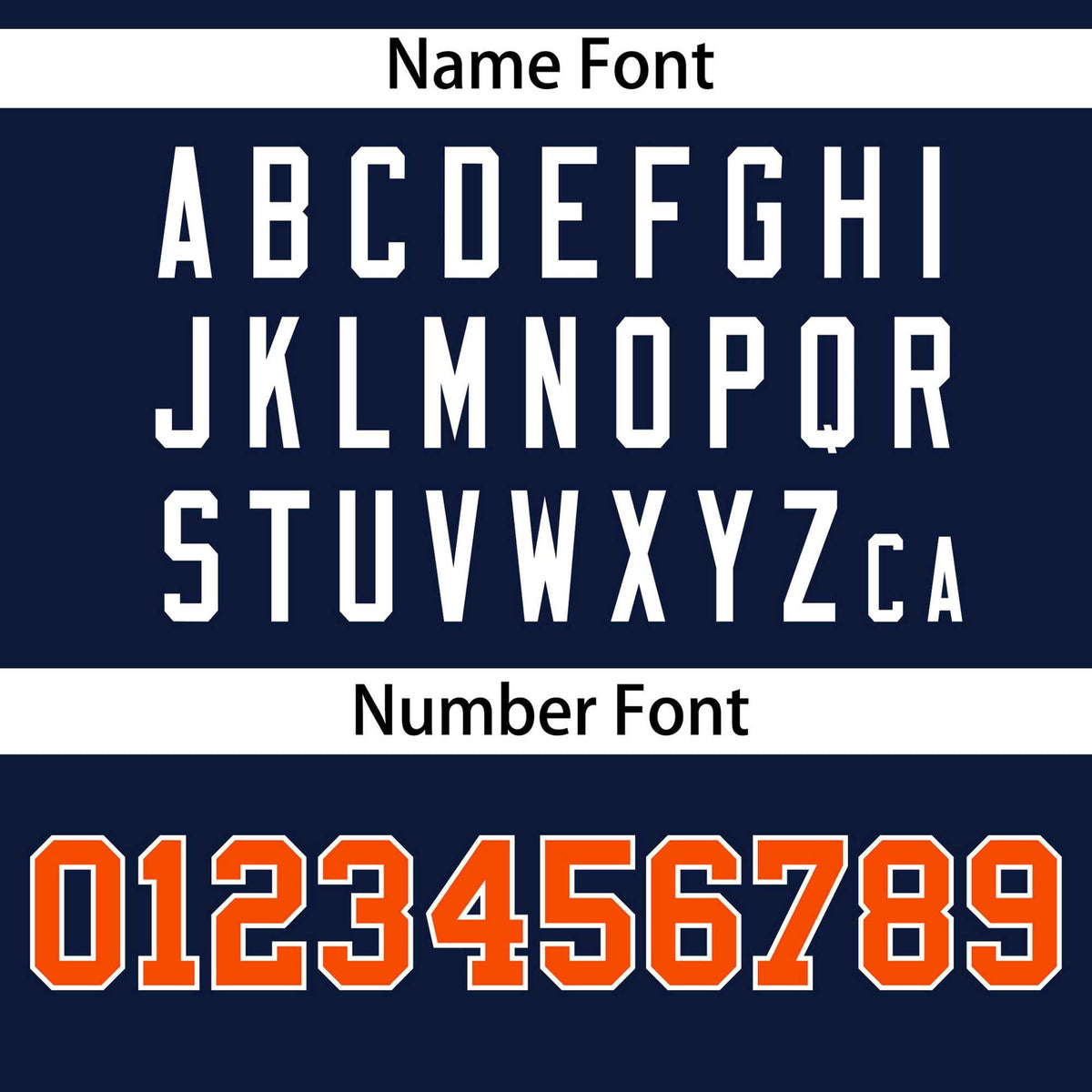 Custom Navy Orange-White Personalized Side Two-Tone Design Authentic Baseball Jersey